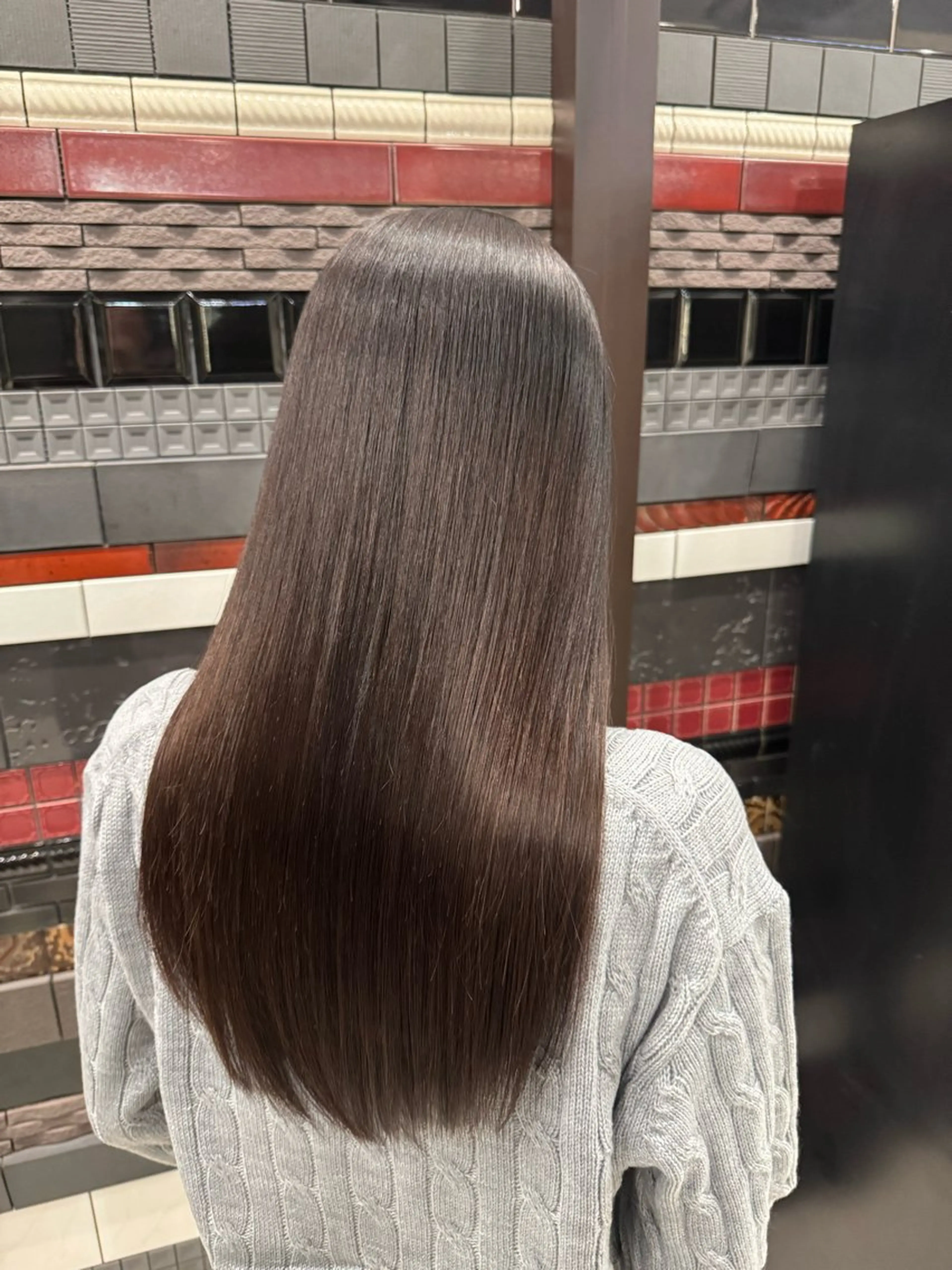 【汗・うねり対策に🌞】縮毛矯正＋髪質改善ケラチン補充＋カット🤍の写真