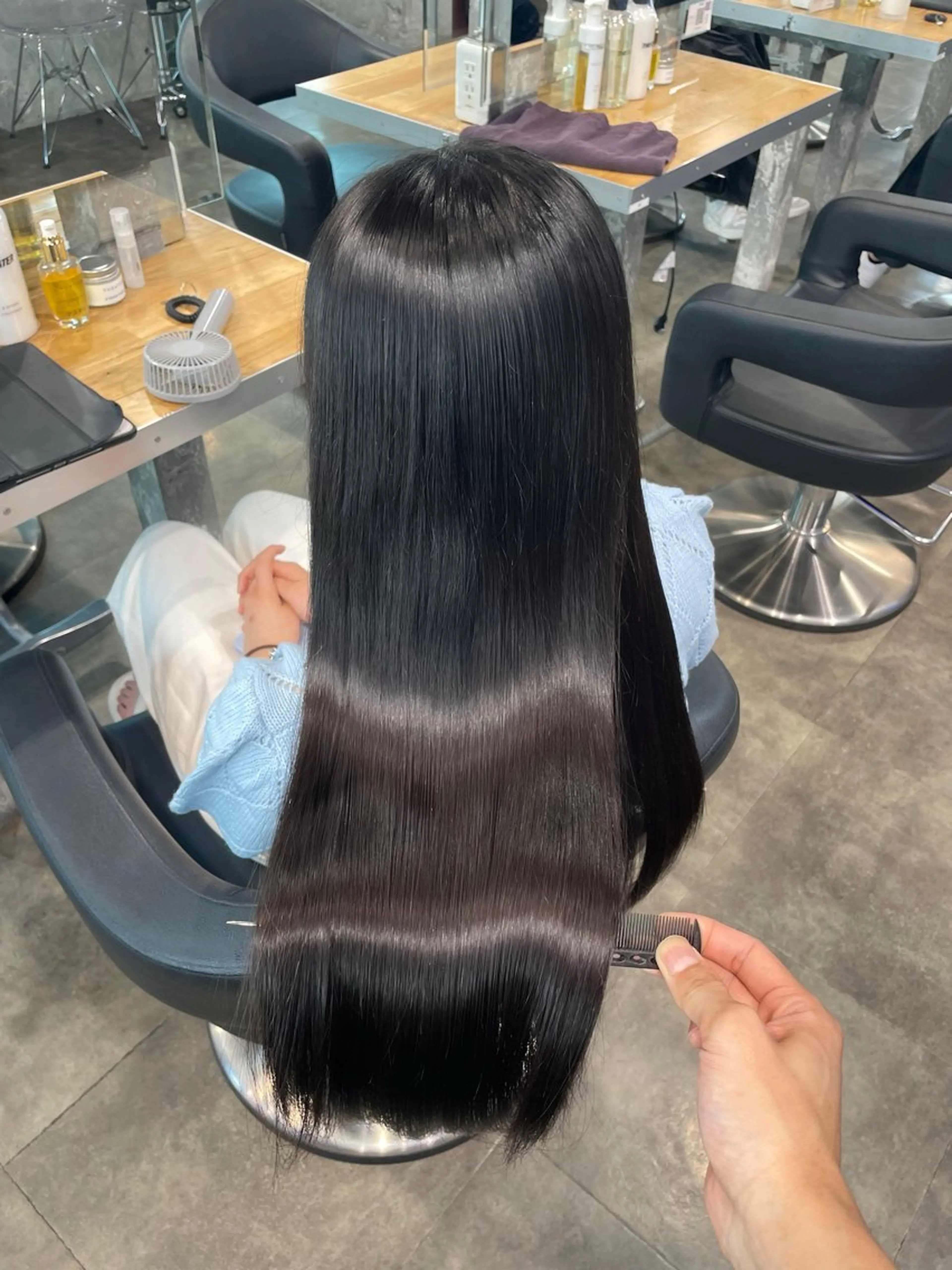 ロング カラー カット ヘアカラー トリートメント ヘッドスパ ヘアセット ベージュカラー💖 やすひろのヘアスタイル