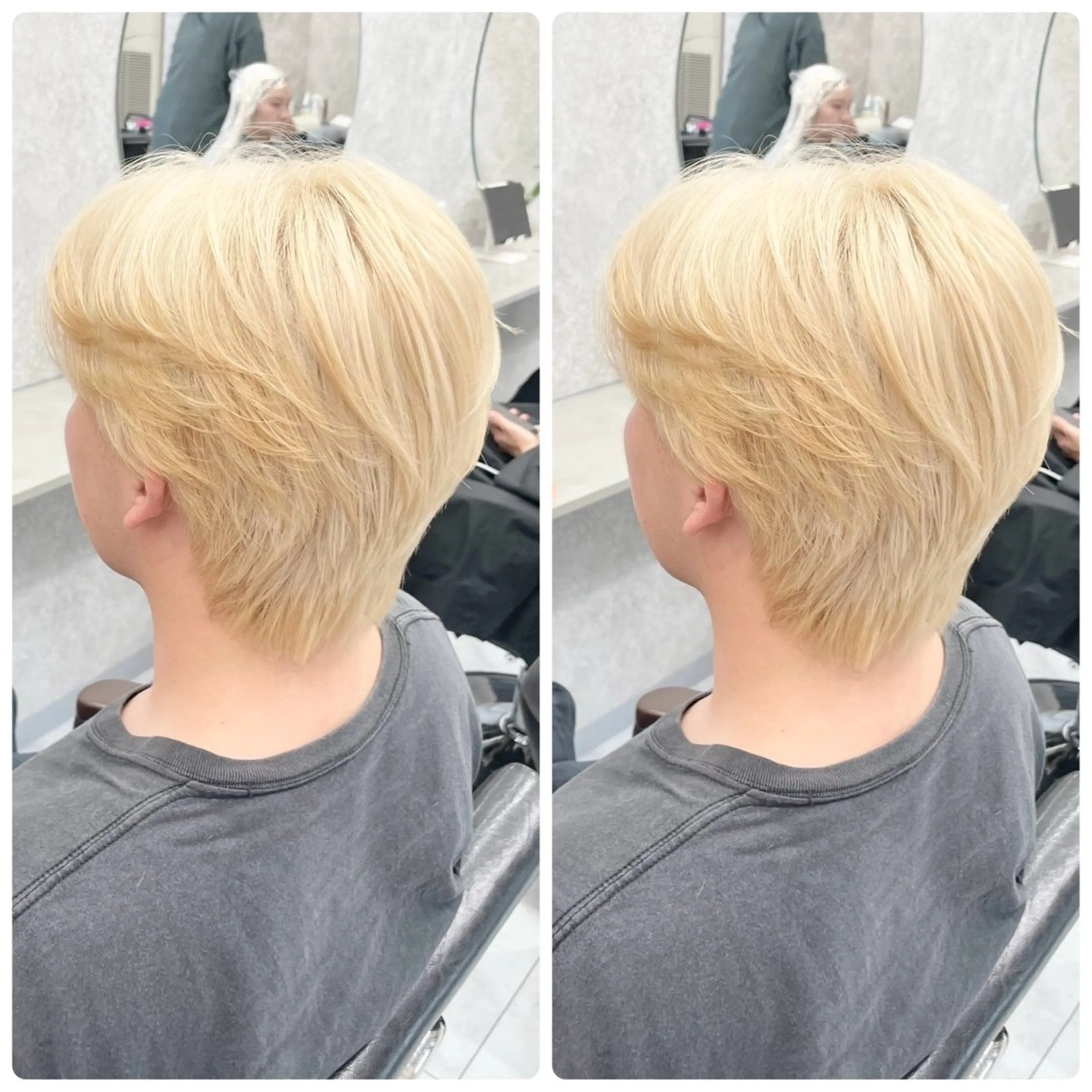 ショート 🦋ハイトーン🦋 石山 希理🦋のヘアスタイル