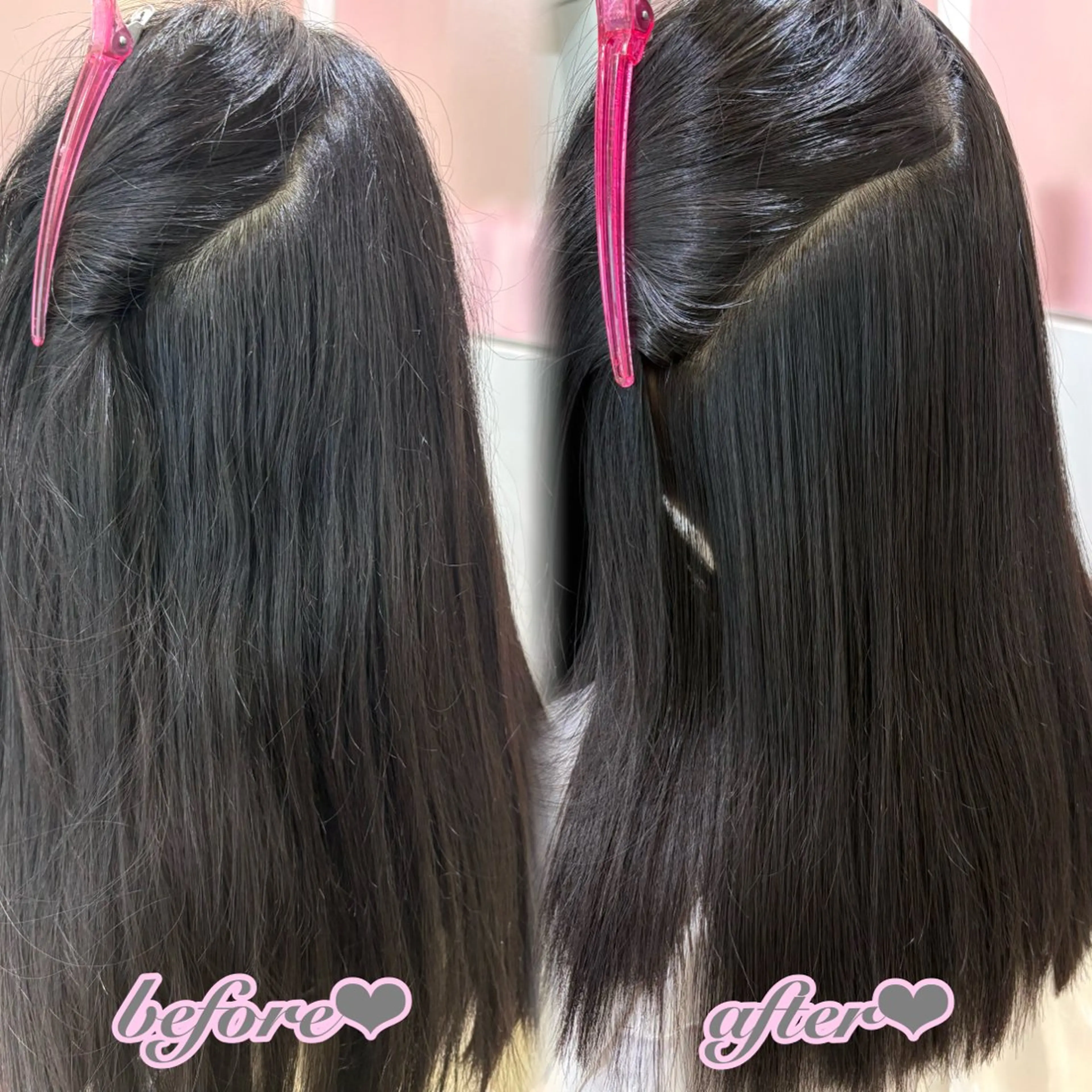 【🩵艶髪🩵】まとまりにくい髪の方必見❕巻けるストレートパーマ×整えカット♡2step超音波TR付き💖の写真