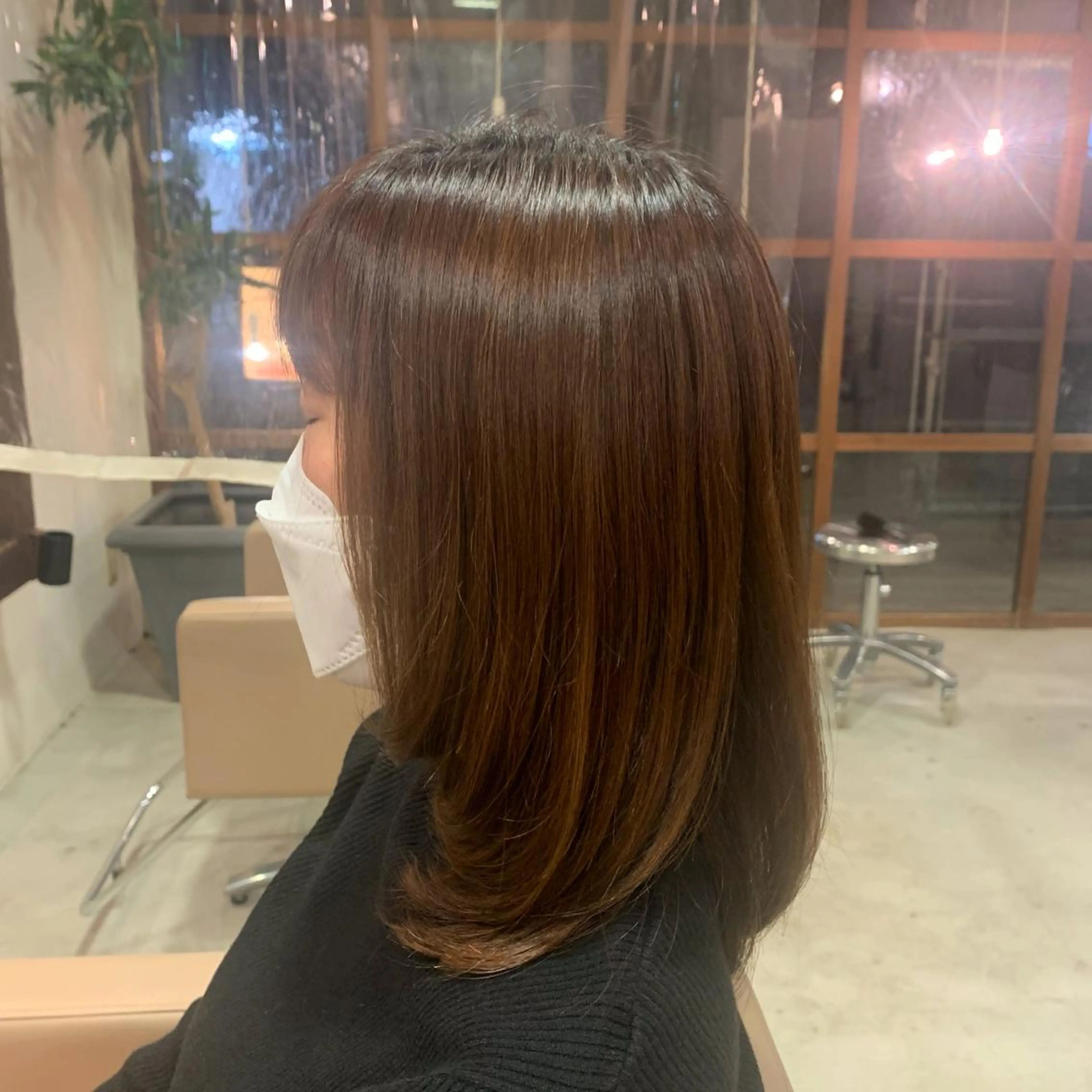 ミディアム レイヤーカット 田中 鈴乃のヘアスタイル