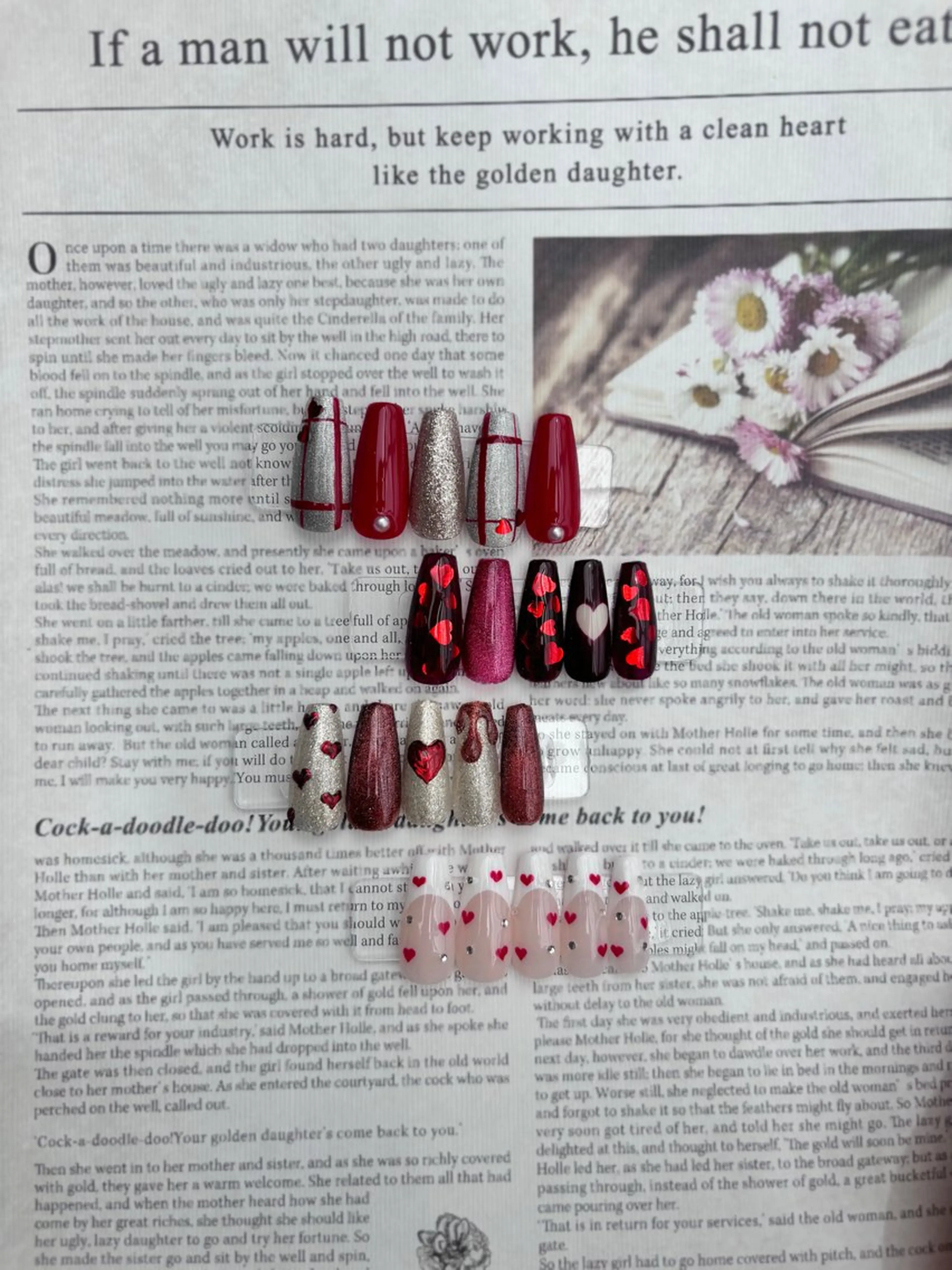 ネイル バレンタイン ハンドネイル mison所属・mison 安形友花のネイルデザイン