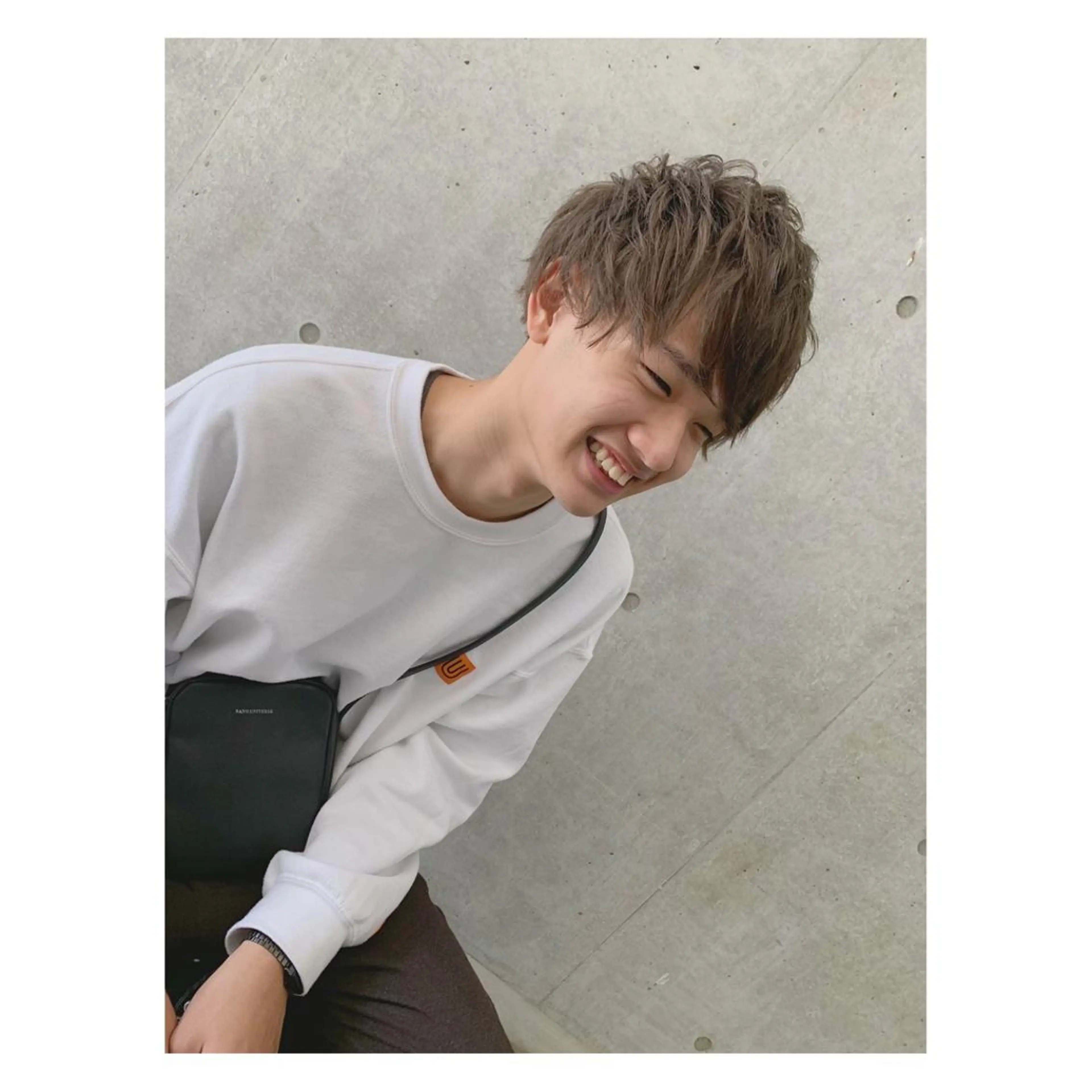 ショート カラー ヘアアレンジ メンズ ange☞ soutaのヘアスタイル