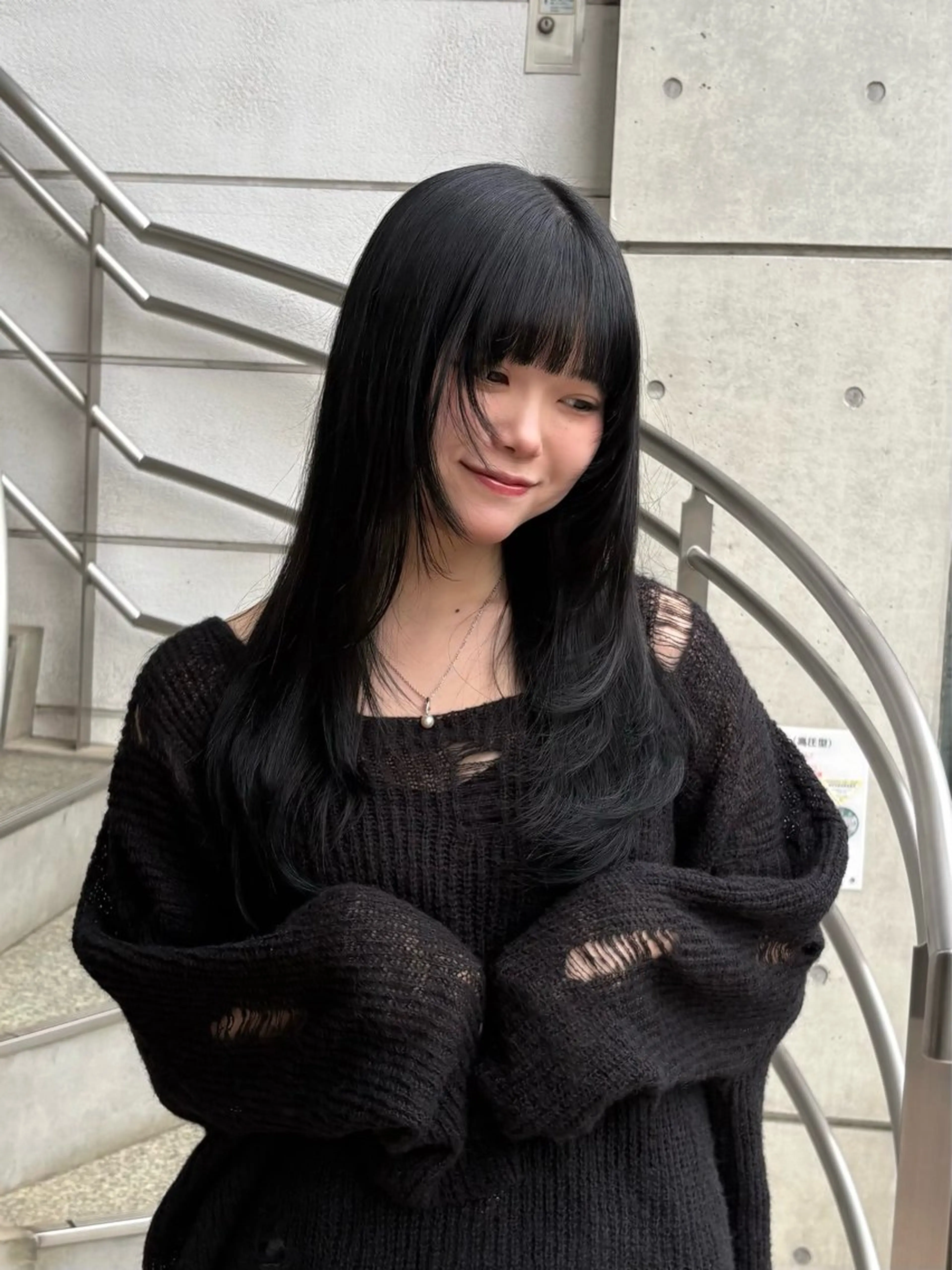 ロング カラー ヘアカラー 暖色カラーワンカラー ななほ🌷⋆⭒˚のヘアスタイル