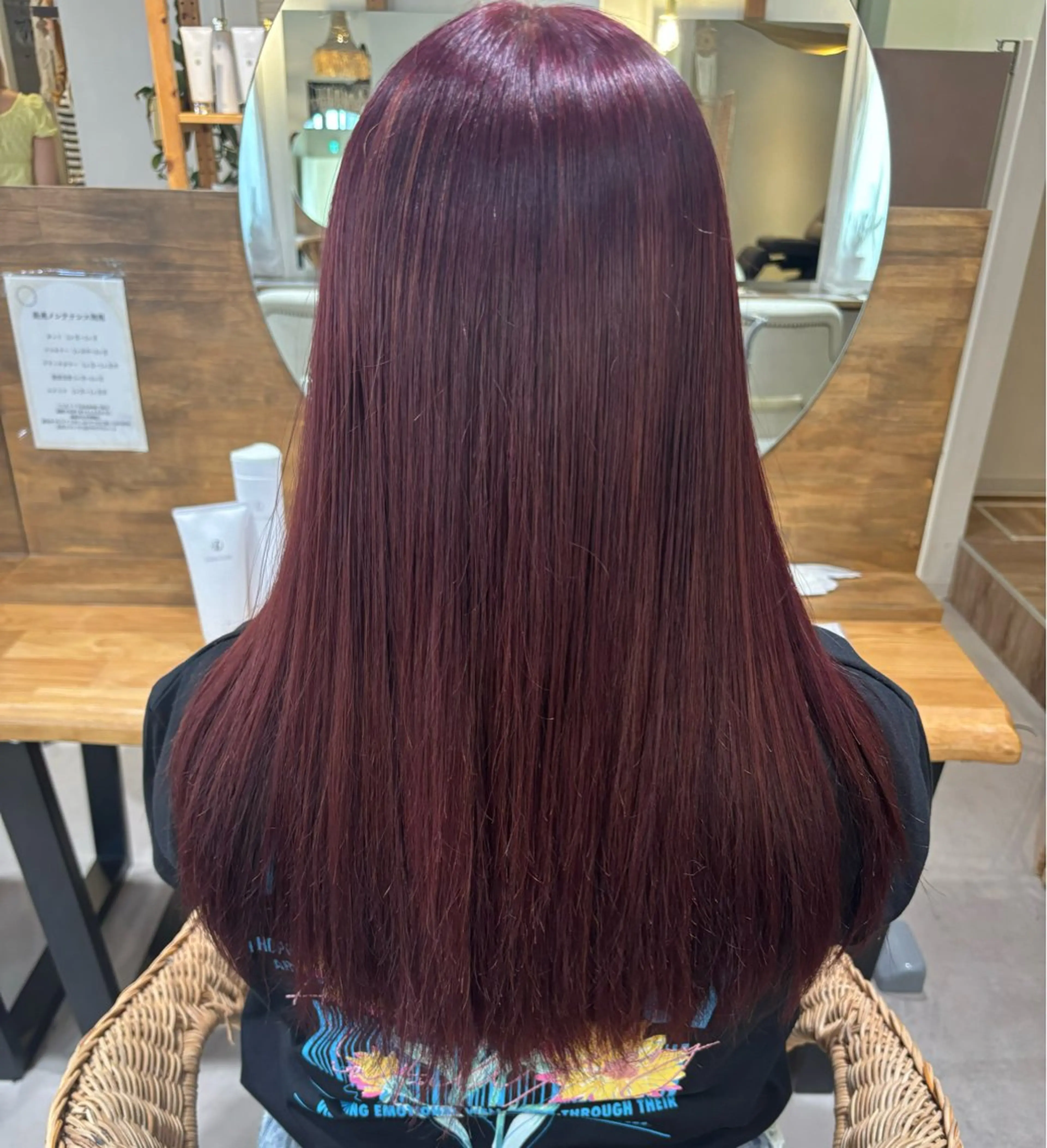 セミロング カラー レッドカラー 豊中美容室COCOLUANA所属・CHISATO /暖色カラー❤️のヘアスタイル