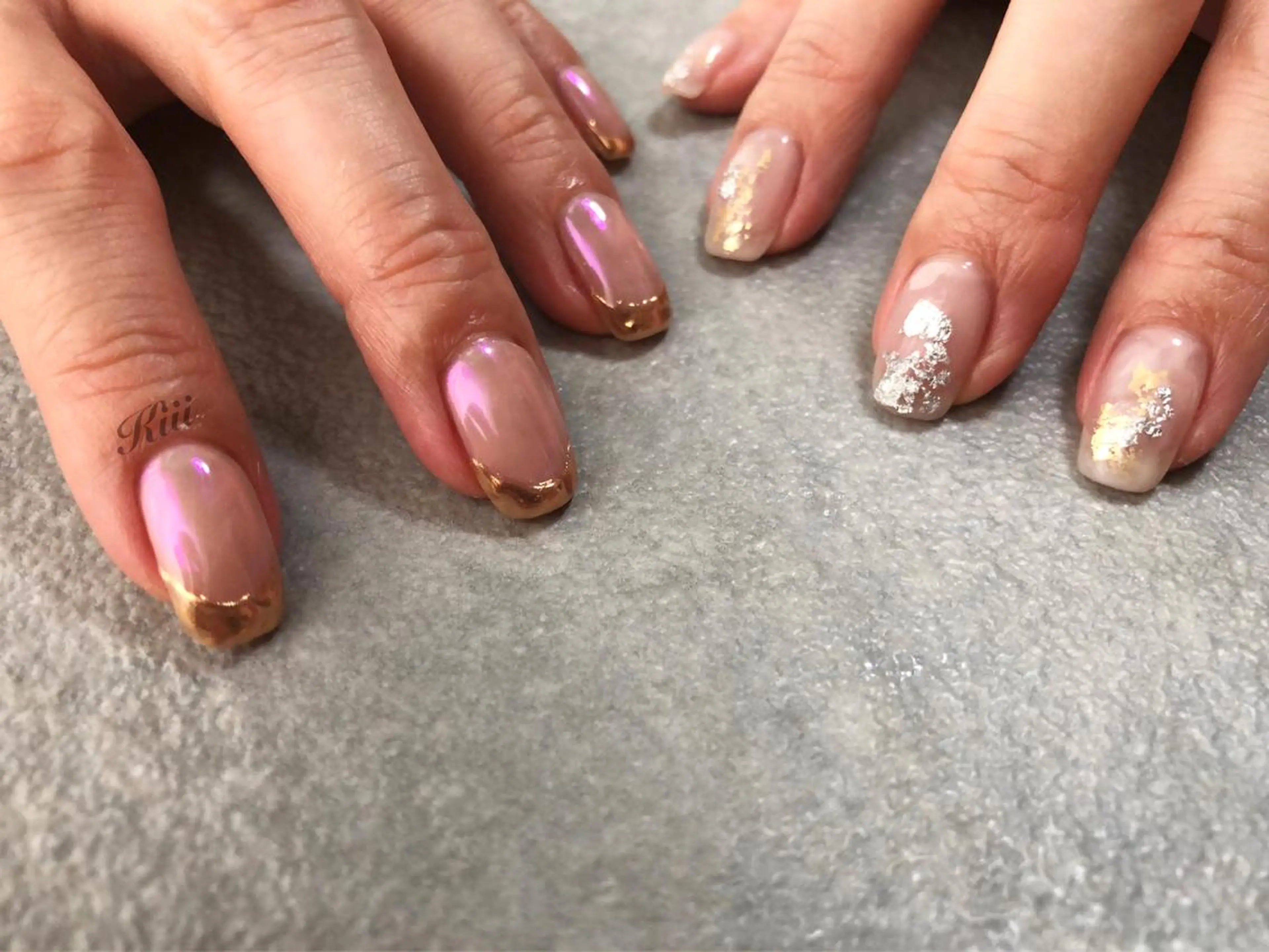 ネイル フレンチネイル ニュアンスネイル ハンドネイル フットネイル kiii.__ ✴︎*のネイルデザイン