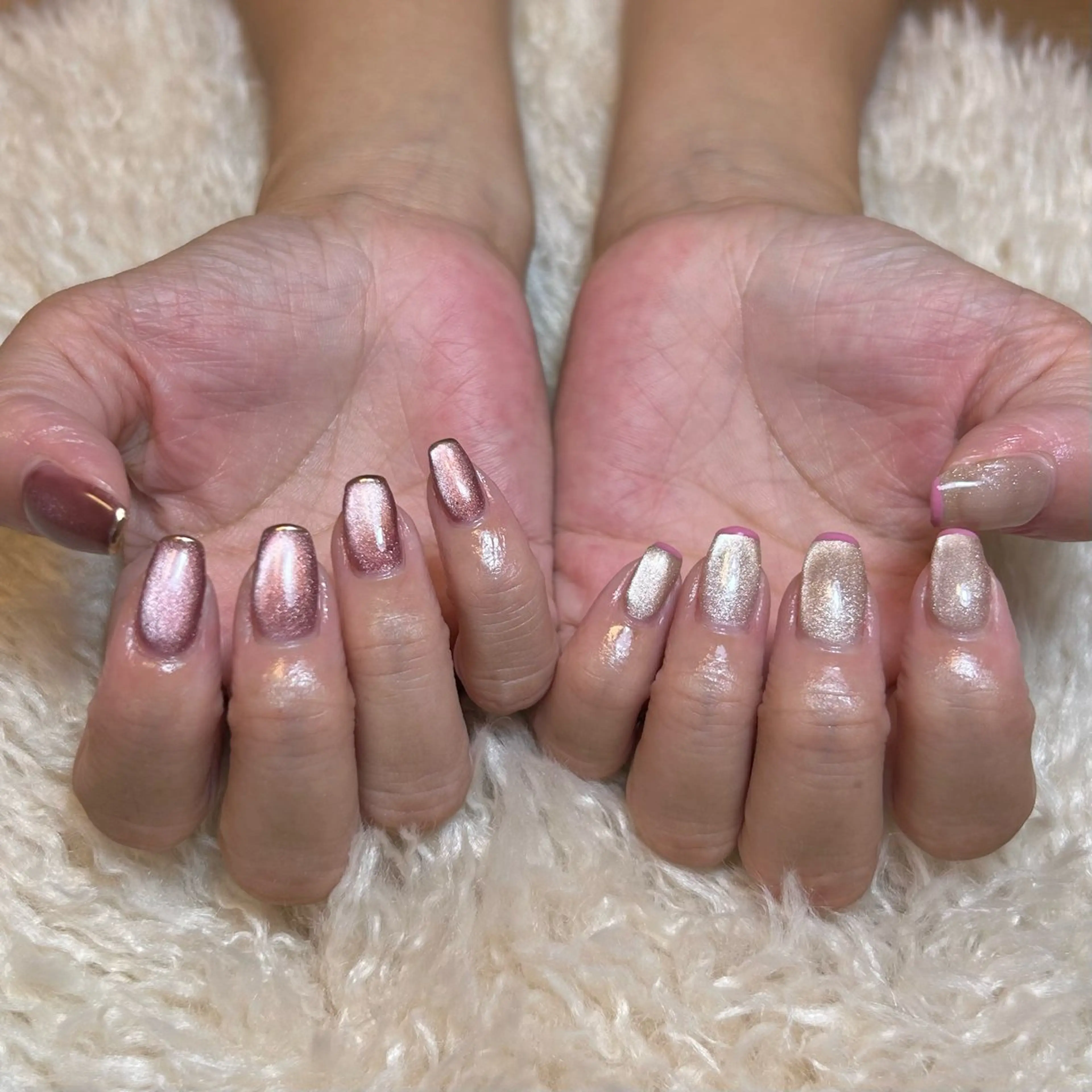 ネイル フレンチネイル マグネットネイル nailsalon kiii'sのネイルデザイン