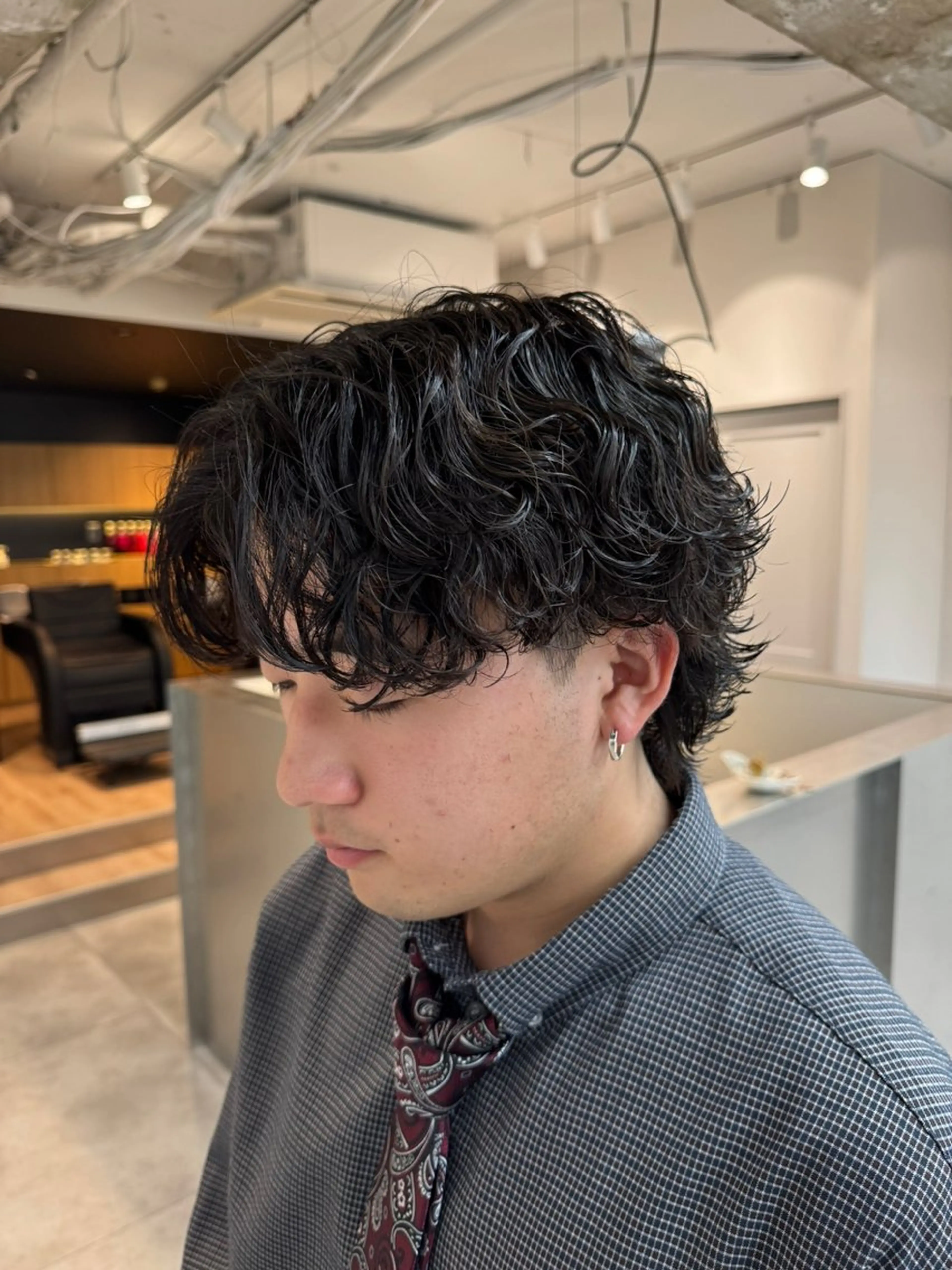 パーマ メンズ メンズパーマ 波巻きパーマ カット パーマ 大宮メンズ特化/パー マ職人/小川藍人のヘアスタイル