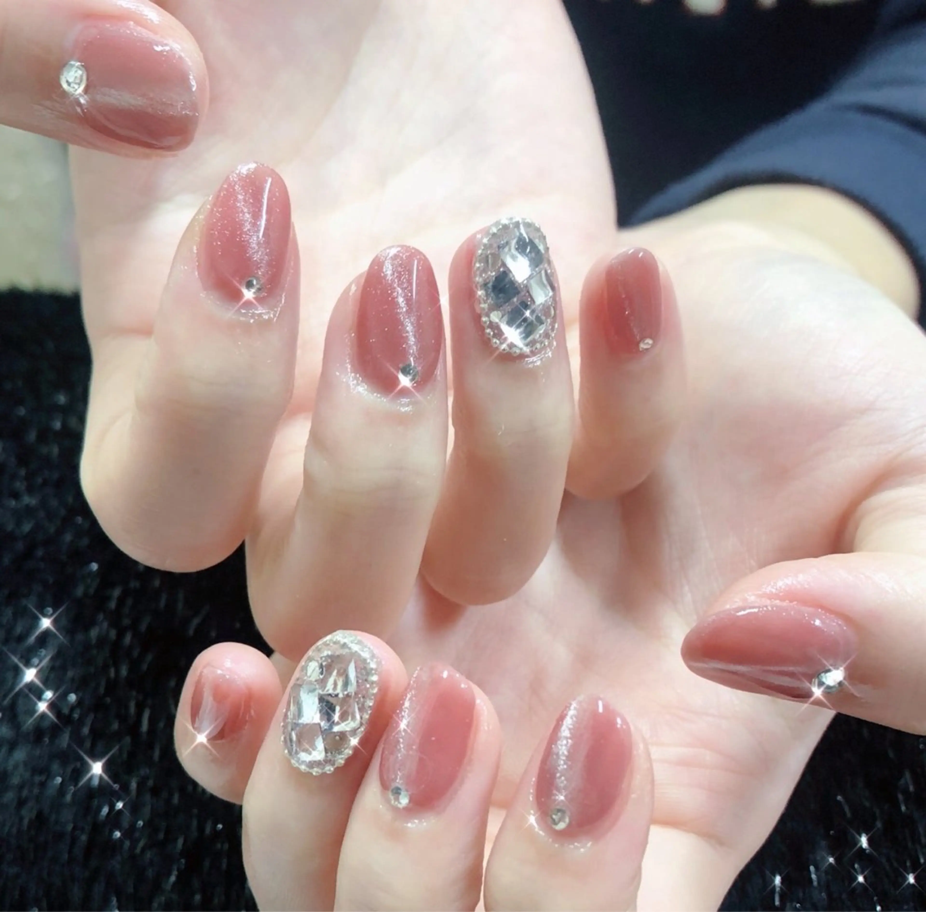 ネイル フレンチネイル ガラスフレンチ マグネットネイル ミラーネイル オフィスネイル ハンドネイル ハンドケア 大門浜松町 ネイルのネイルデザイン