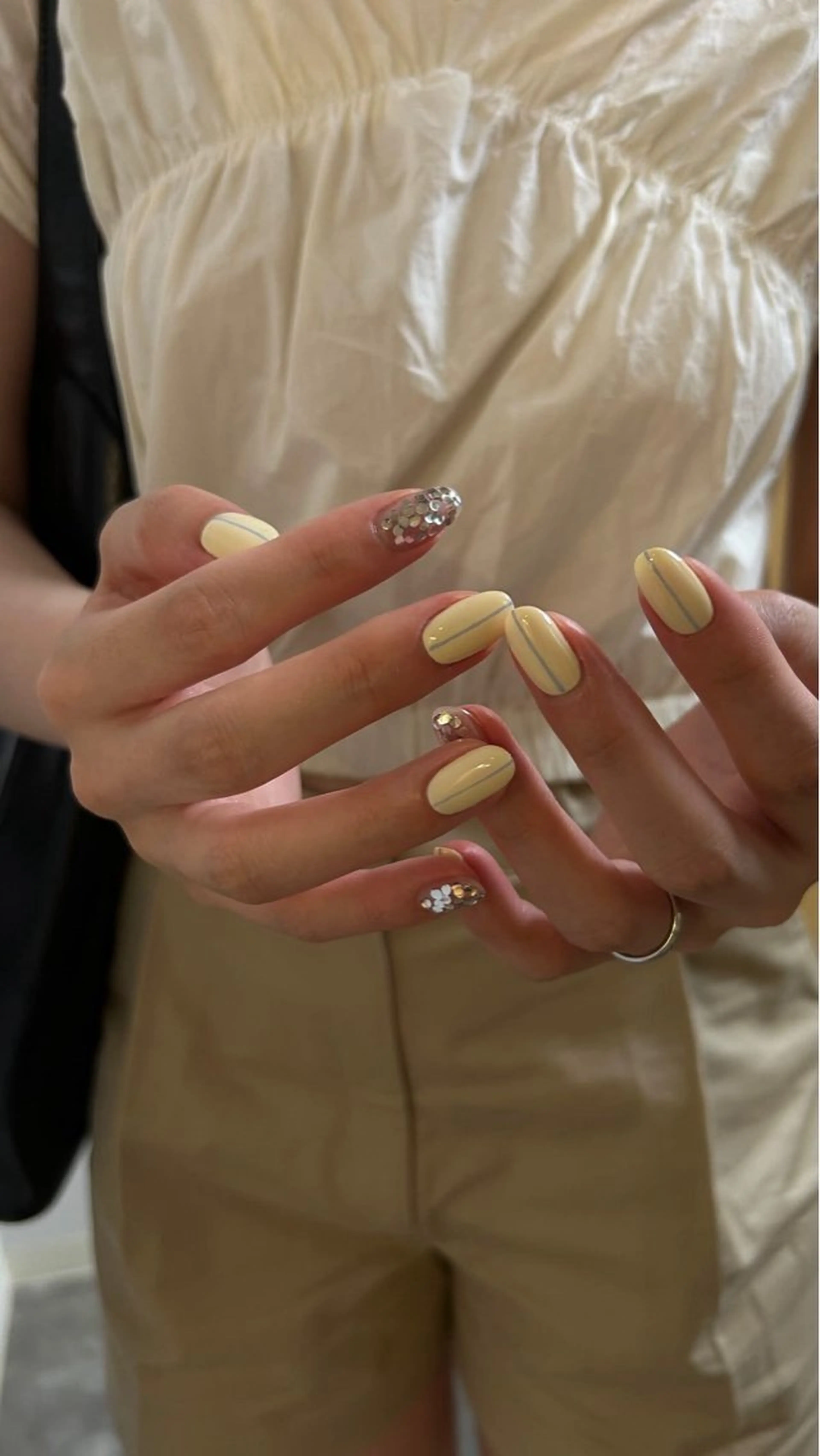 ネイル 韓国ネイル 持ち込み ニュアンスネイル ネイルチップ 冬ネイル EMI ANA.CHUOのネイルデザイン