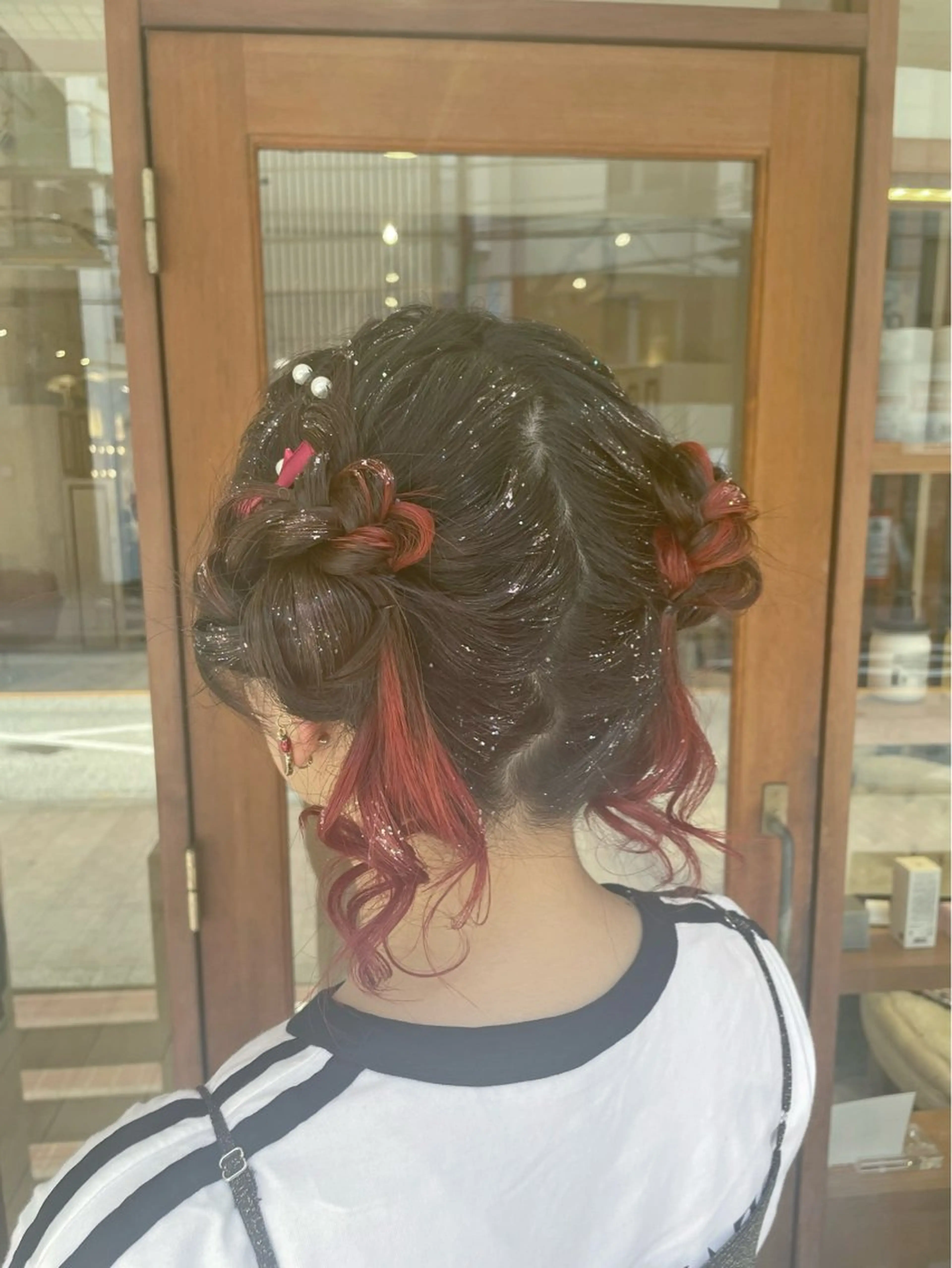 セミロング ヘアアレンジ 🐳 あゆは🐳のヘアスタイル