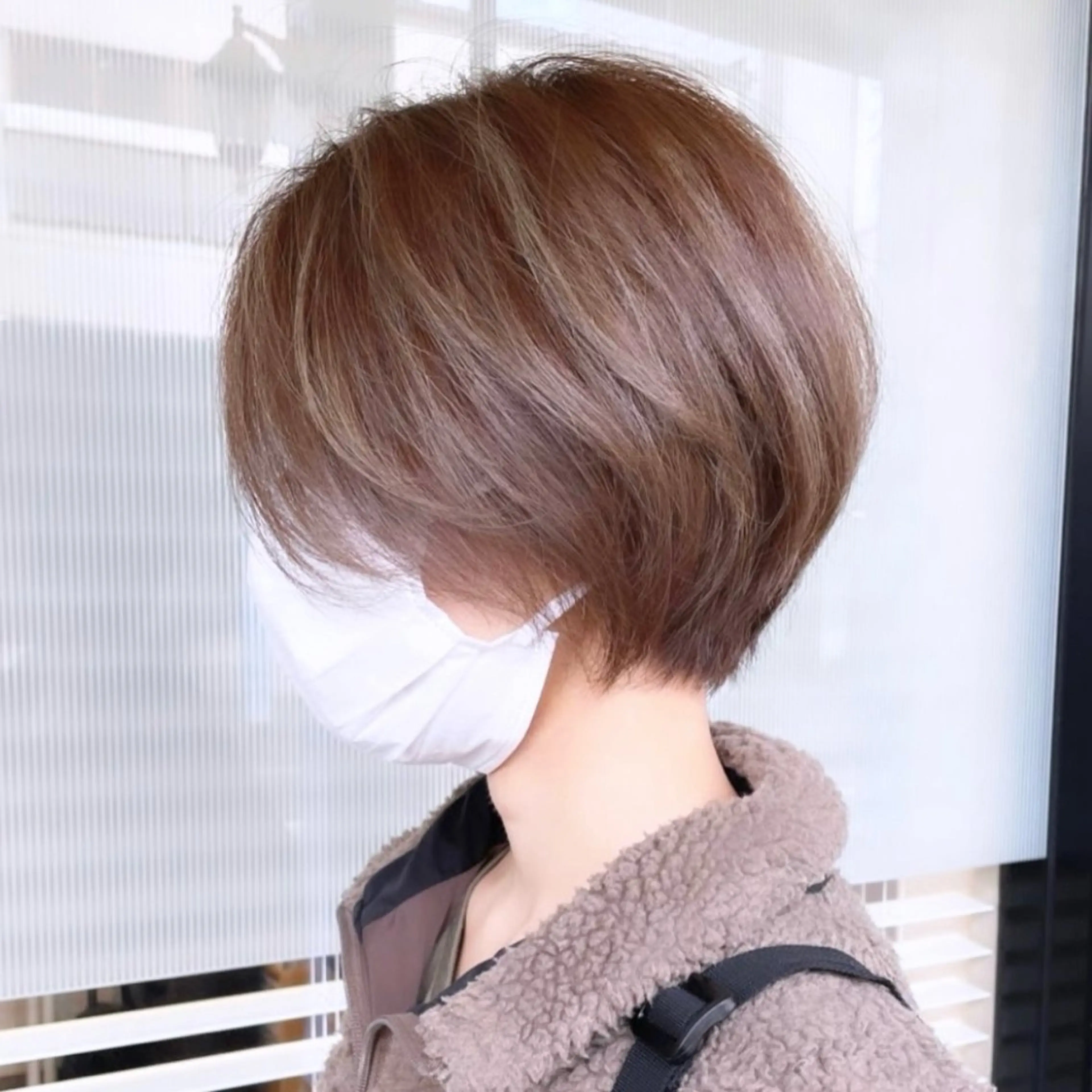 ショート カラー カット ヘアカラー 縮毛矯正 トリートメント 渋谷ボブ/レイヤー ボブ田中航平のヘアスタイル