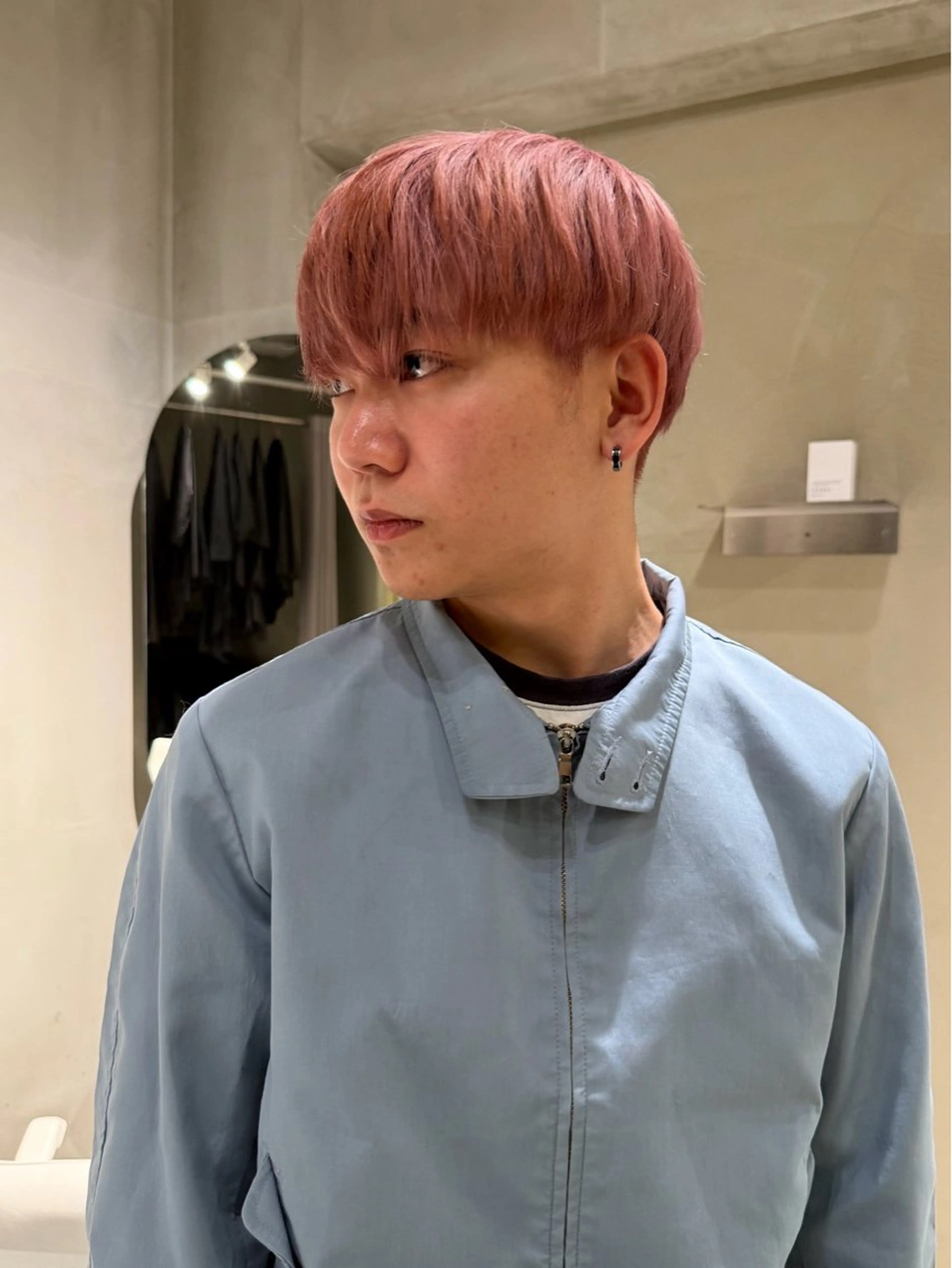 カラー ベージュカラー ピンクカラー ピンクベージュ ヘアカラー mei🪽 カラーモデルのヘアスタイル