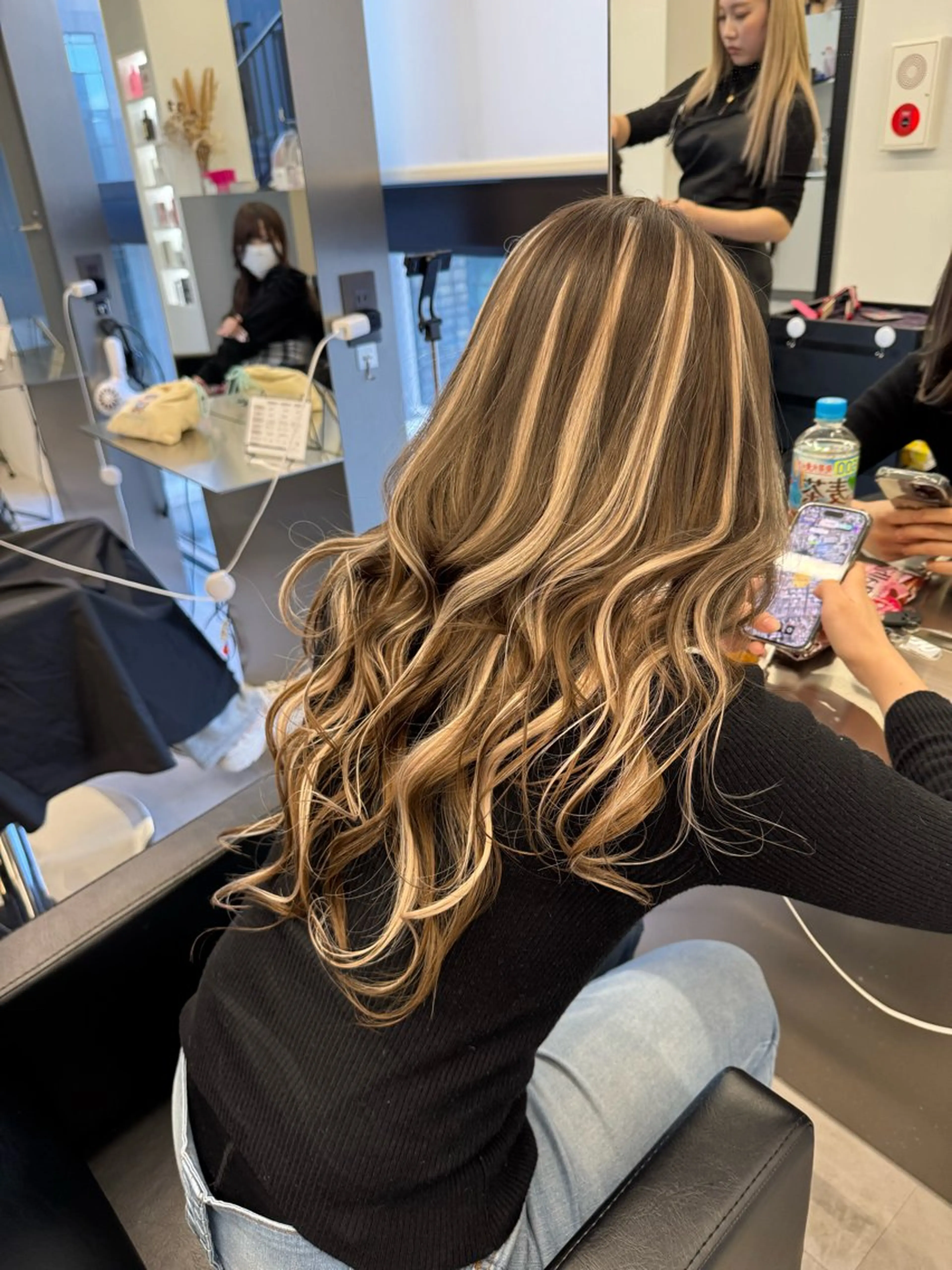 ロング カラー ブリーチ ボブ エクステ ヘアカラー エクステ ハイトーン/エクステ /韓国ヘアKENTAのヘアスタイル