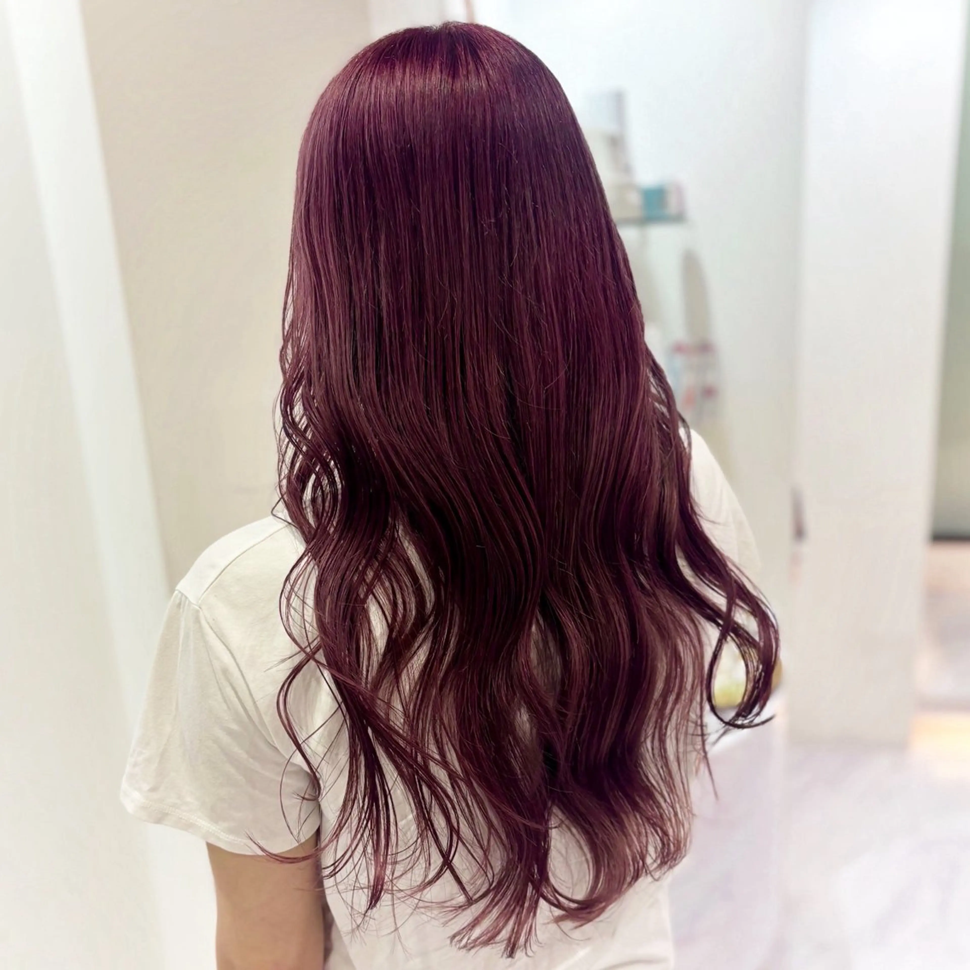 ロング カラー ブリーチ ピンクカラー カット ヘアカラー Ayu🍯/名駅/ブ リーチカラー/ヘアメのヘアスタイル