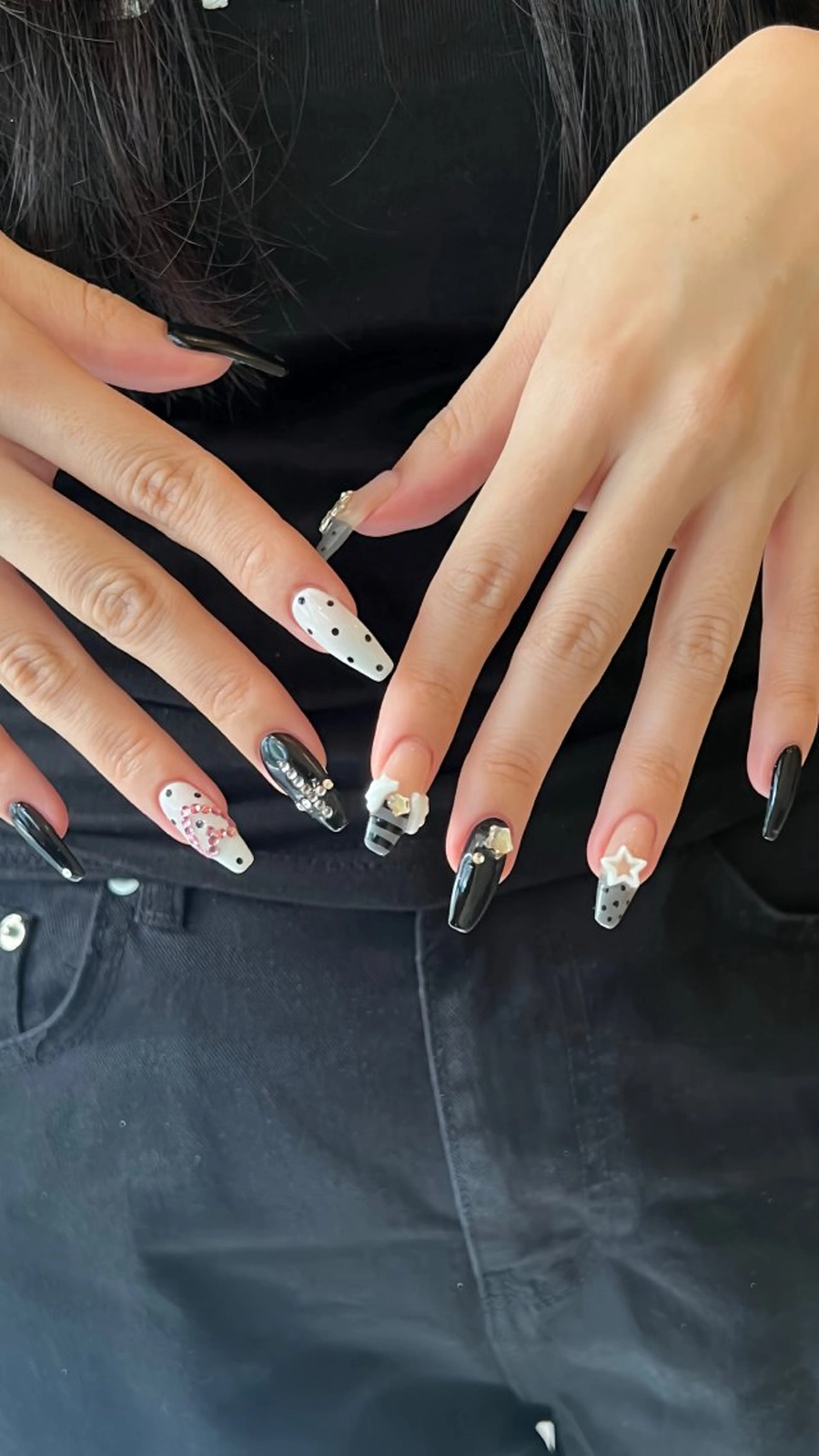 ネイル ハンドネイル 韓国🩶Y2Kネイル 💫くれはのネイルデザイン