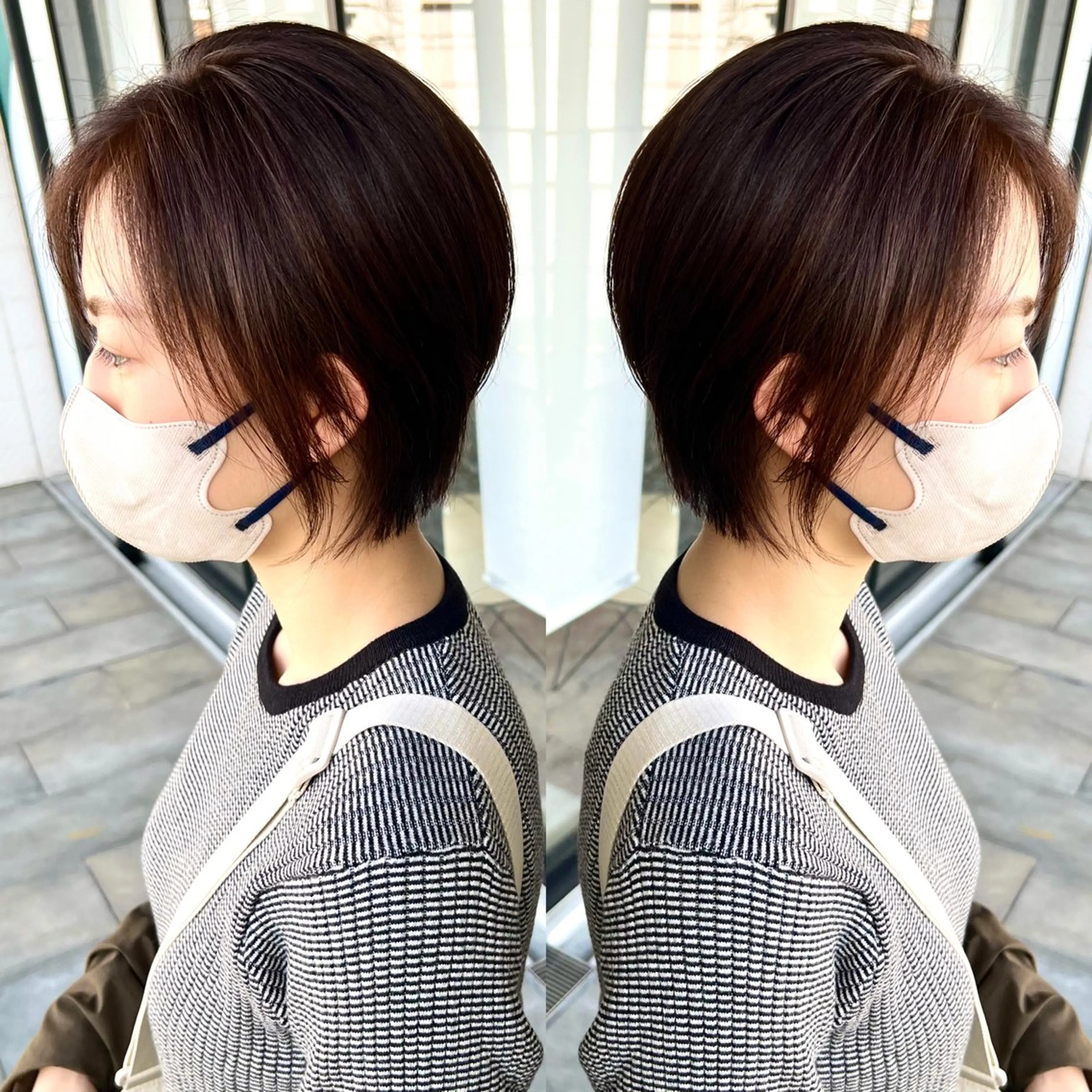 ショート カラー カット ヘアカラー トリートメント Realme  京都四条烏丸ドゥエby  yk所属・小塚 耀介✂︎ ショートボブ特化のヘアスタイル