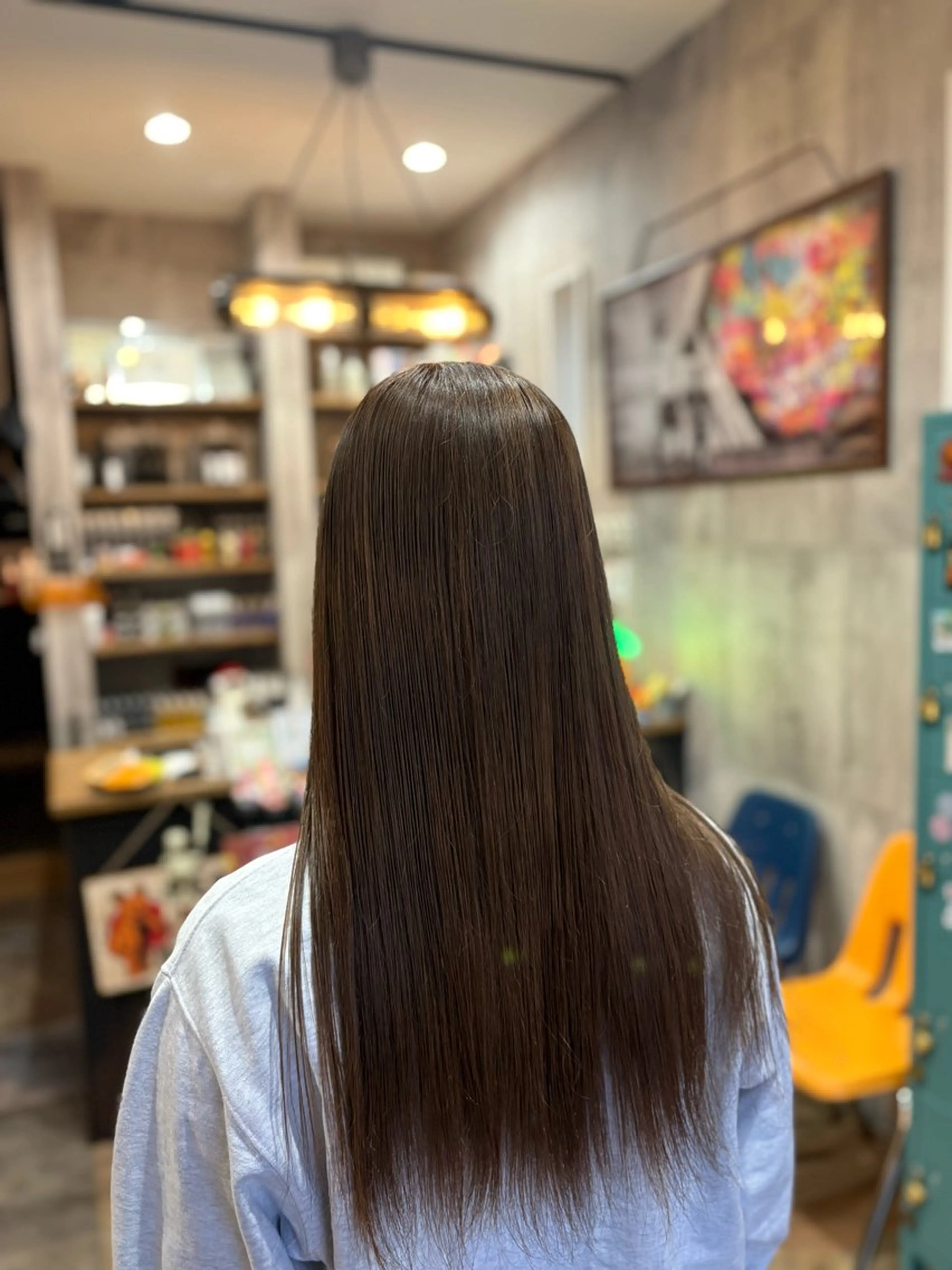 ロング ヘアカラー 矢野 夢果のヘアスタイル