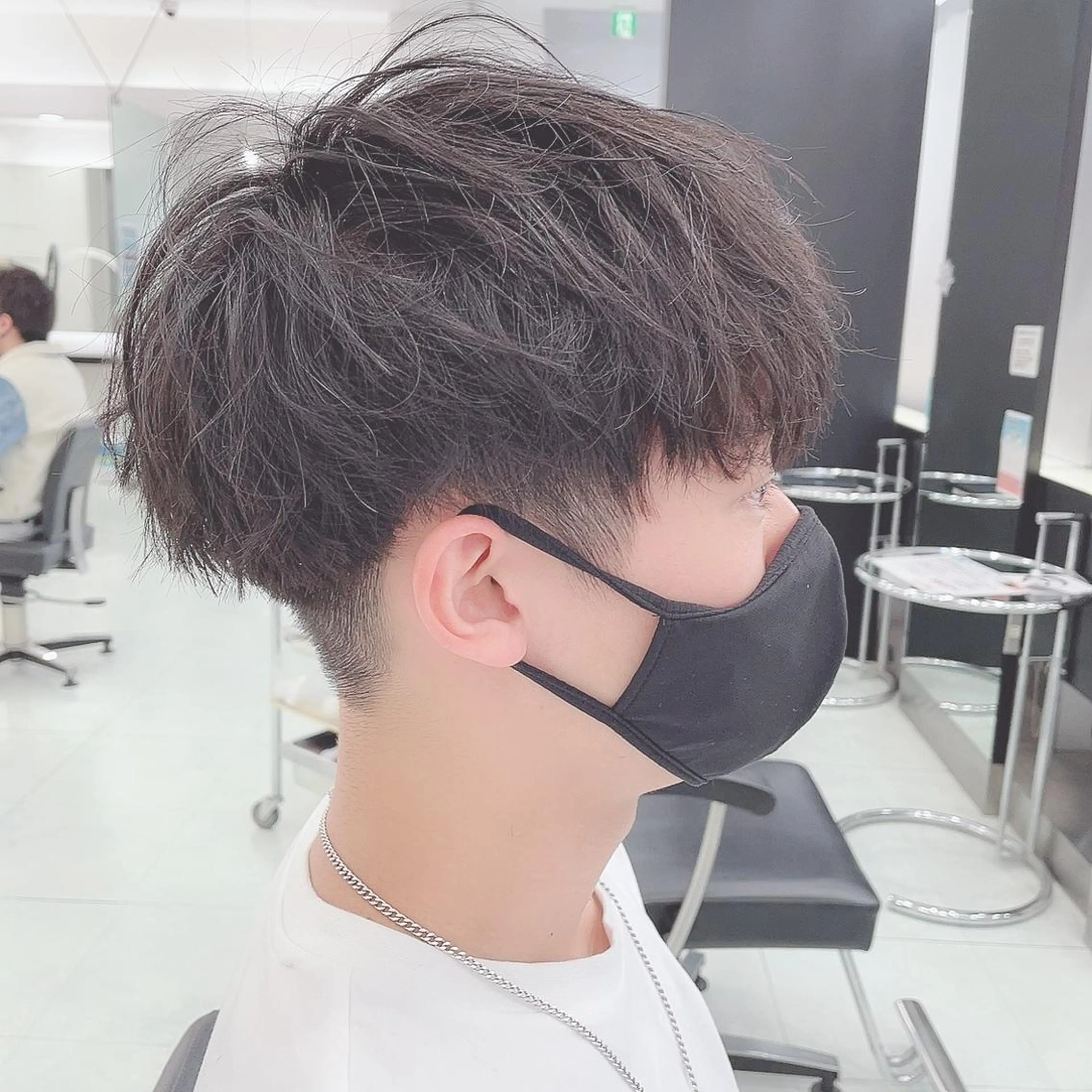 ショート メンズ ［銀座］淡色 ラベンダー🫧大村のヘアスタイル