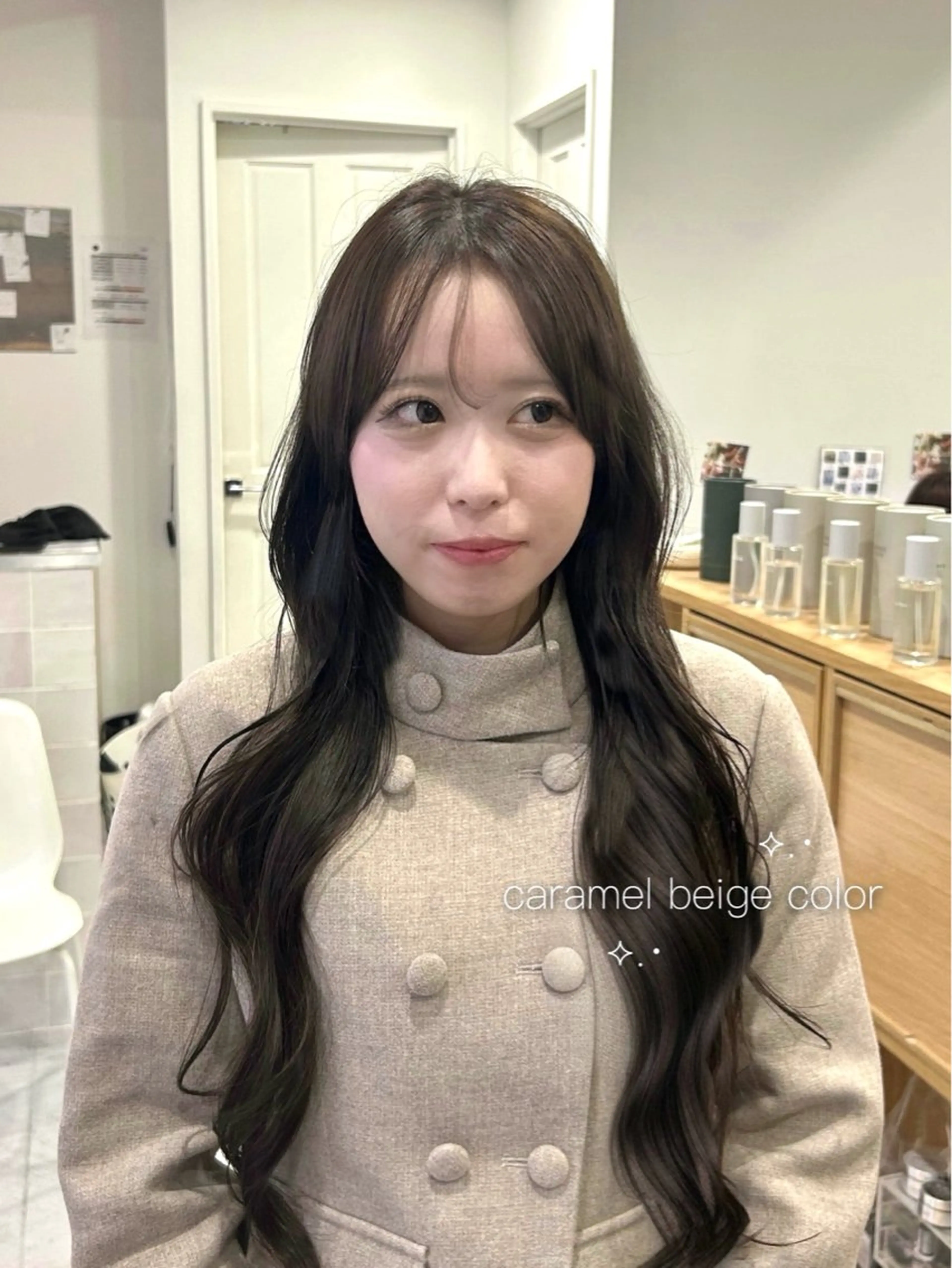 ロング カット ヘアカラー トリートメント 韓国ヘア ‎⟡.·KANA🐥のヘアスタイル