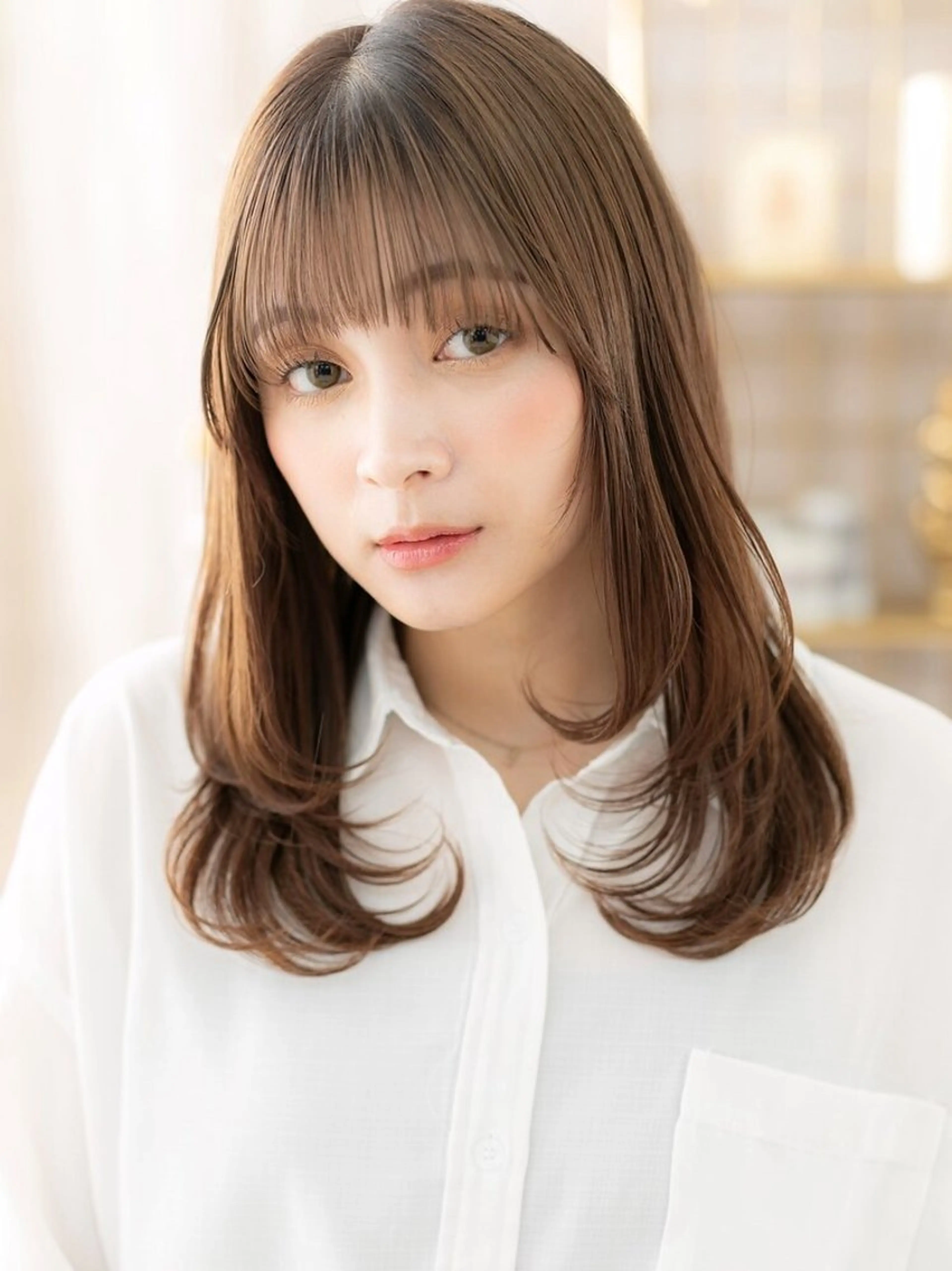 セミロング 田畑 舞柚のヘアスタイル