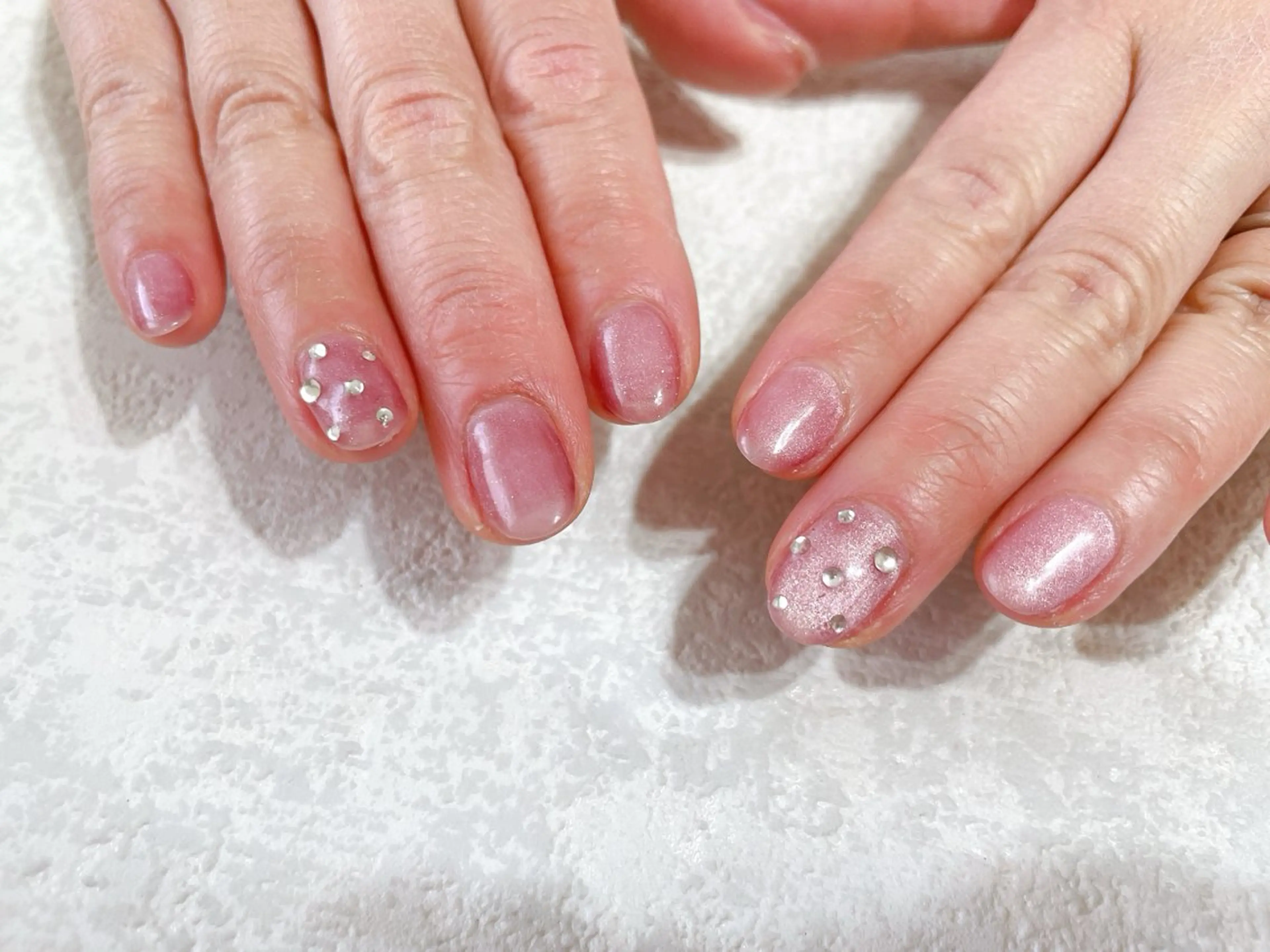 ネイル ジェルネイル 韓国ネイル マグネットネイル パラジェル シンプルネイル kikinail 溝の口のネイルデザイン