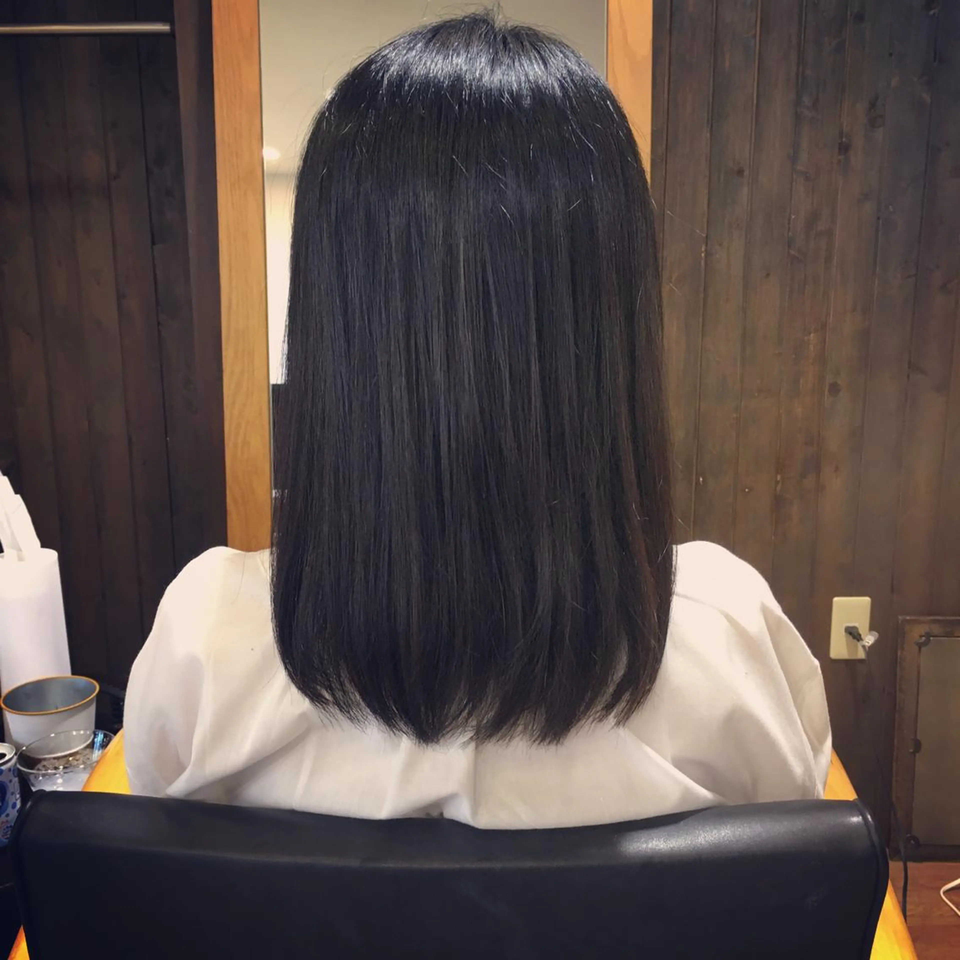 セミロング カット 縮毛矯正 ルミ エールのヘアスタイル