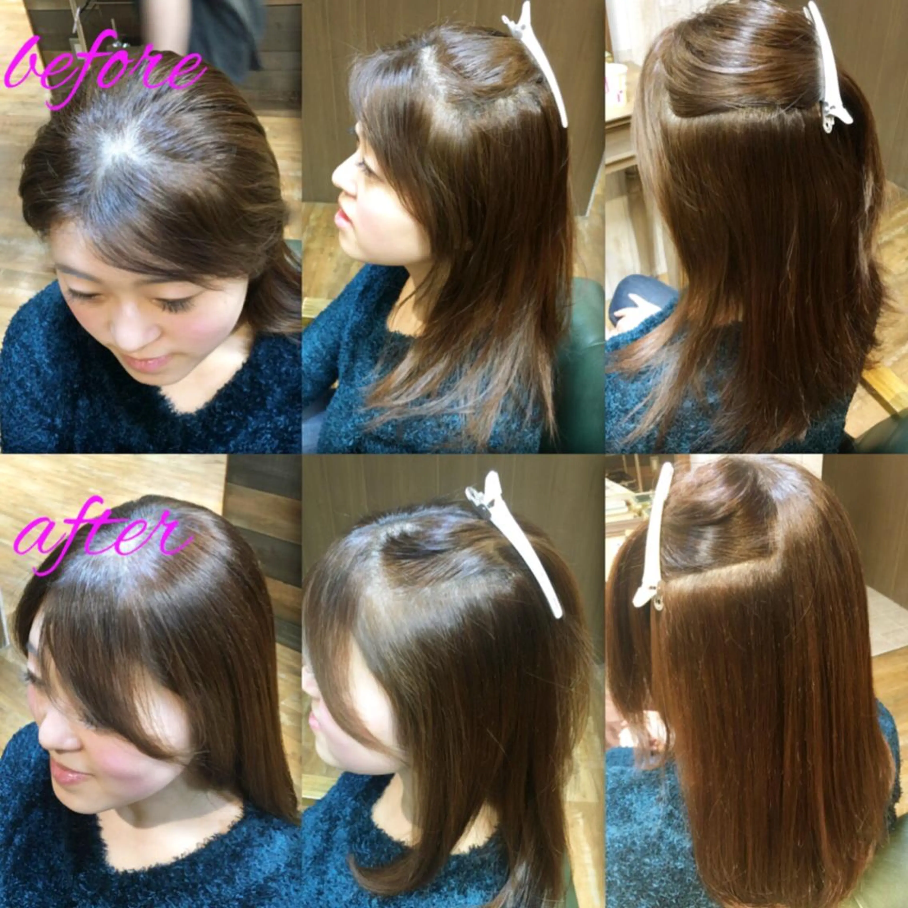 セミロング パーマ ストレートパーマ ブリーチ縮毛矯正/ デサキ ショウヘイのヘアスタイル