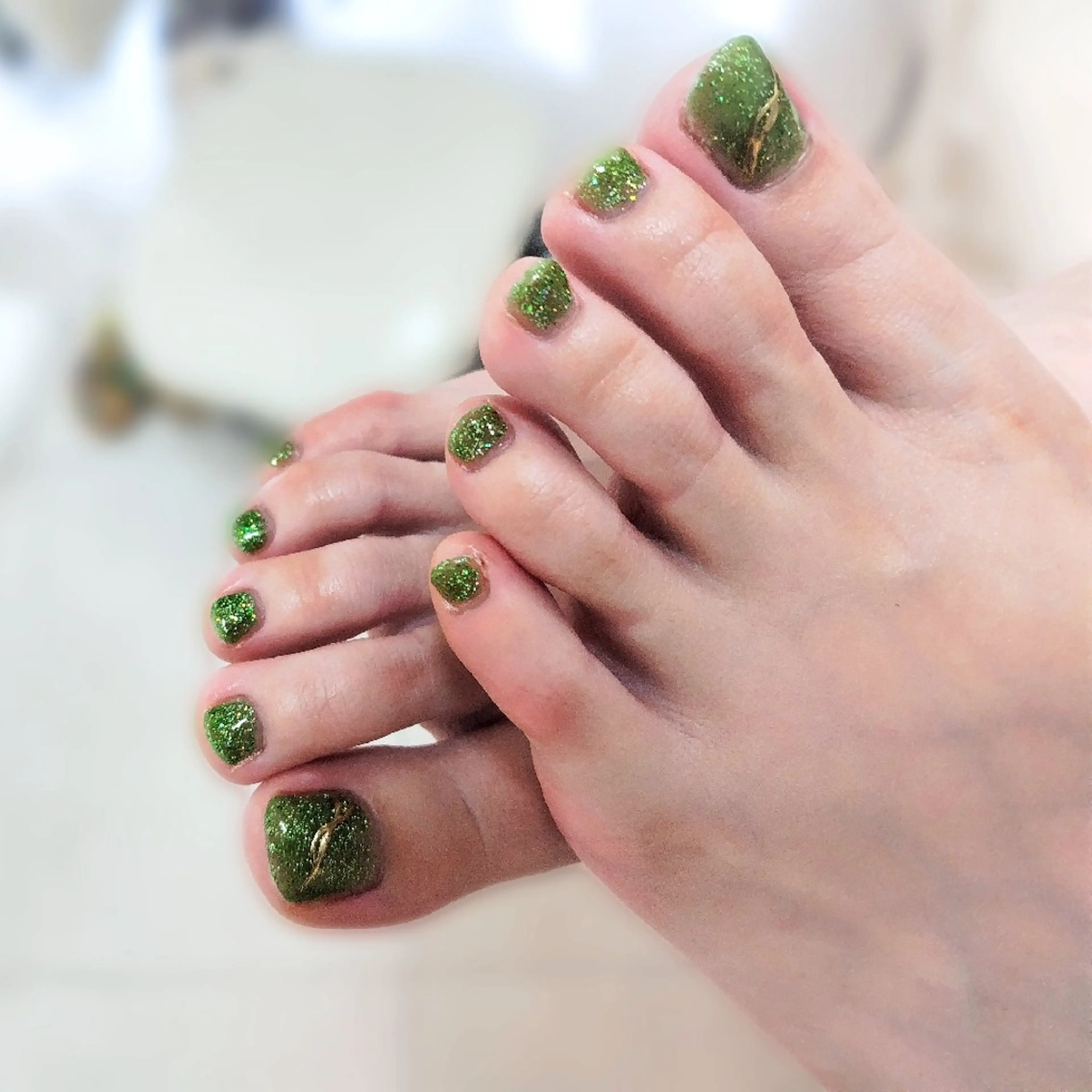 ネイル フットネイル 黒浜 ちなみのネイルデザイン