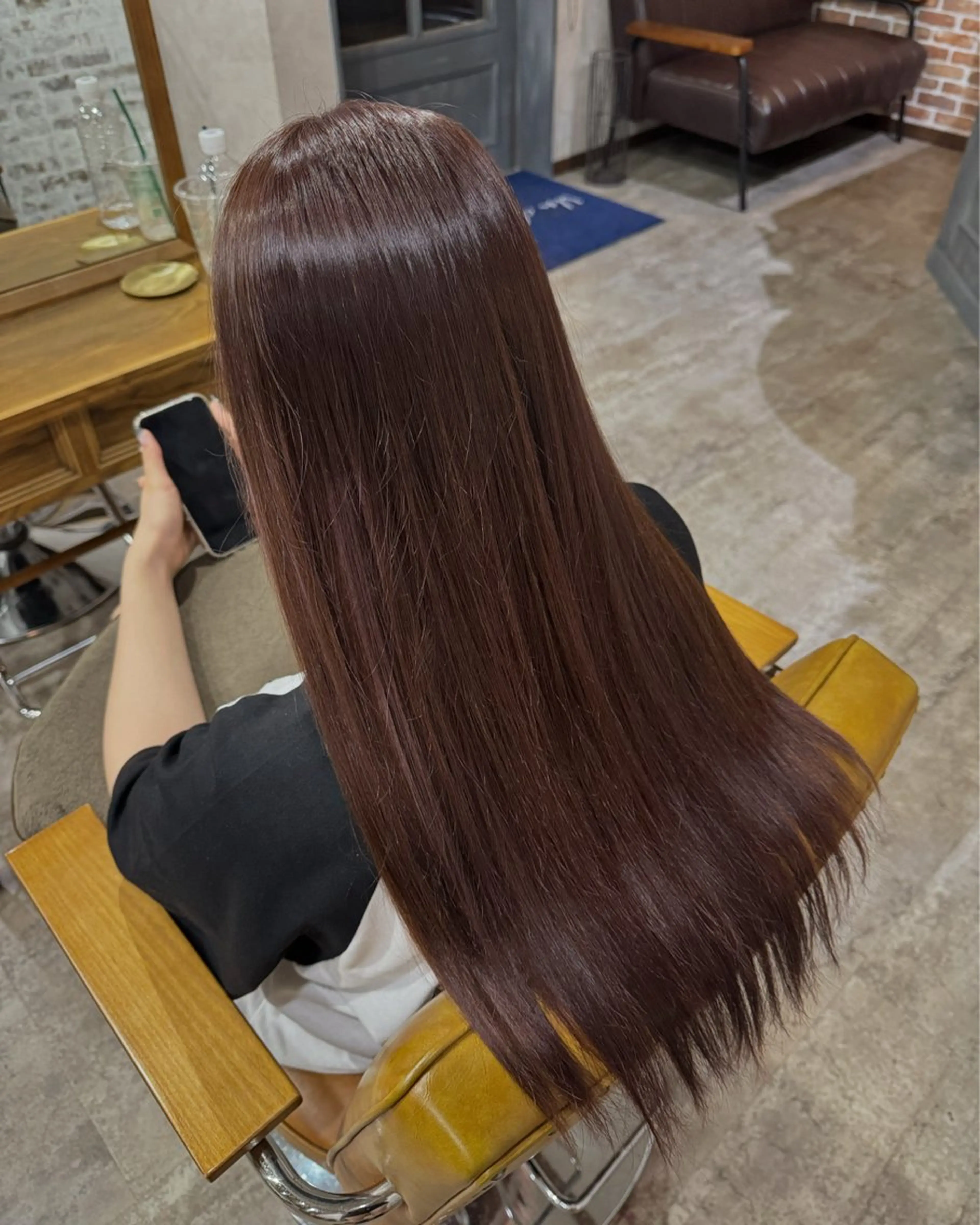 セミロング ヘアカラー トリートメント lisa  ︎︎のヘアスタイル