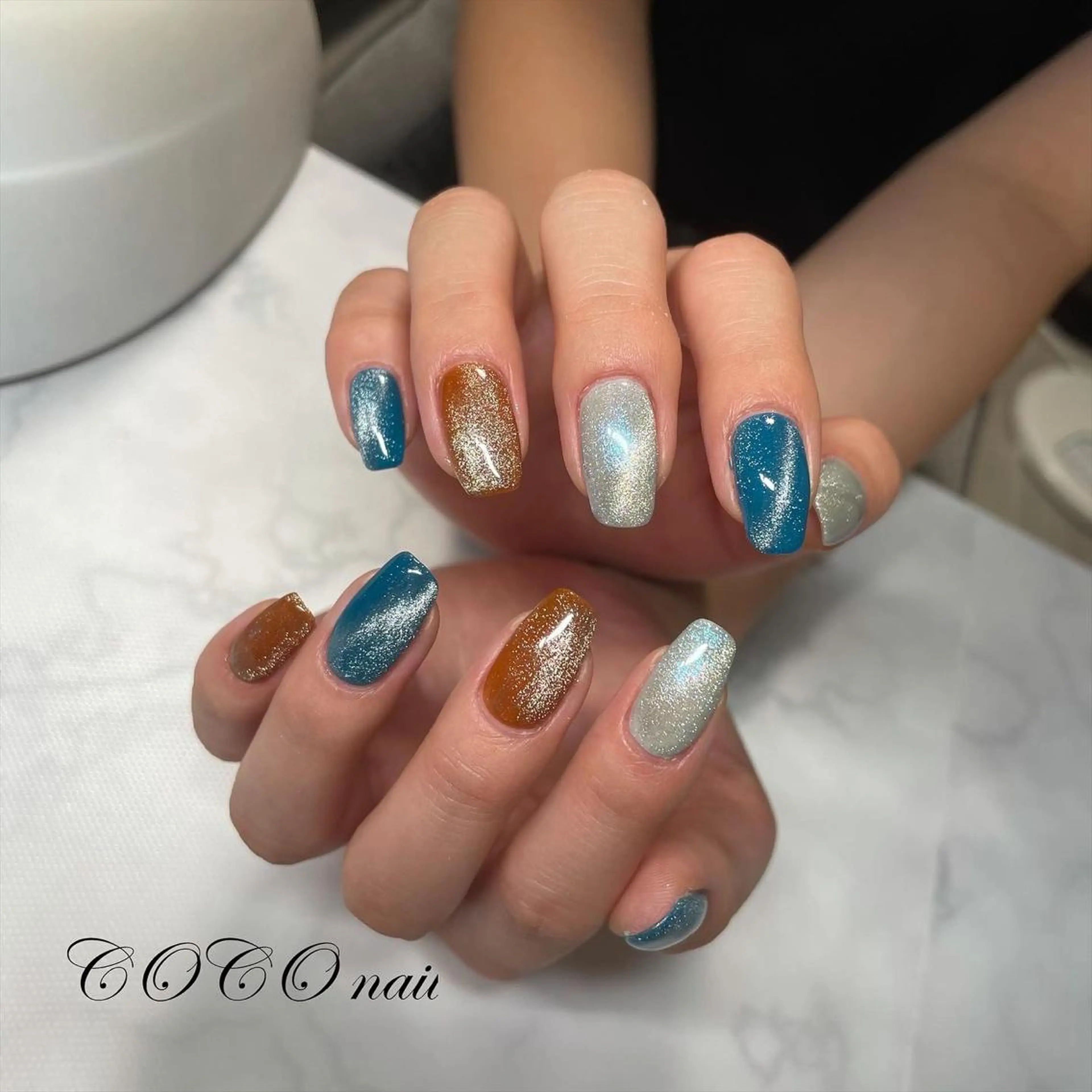 ネイル マグネットネイル ハンドネイル COCO nailのネイルデザイン