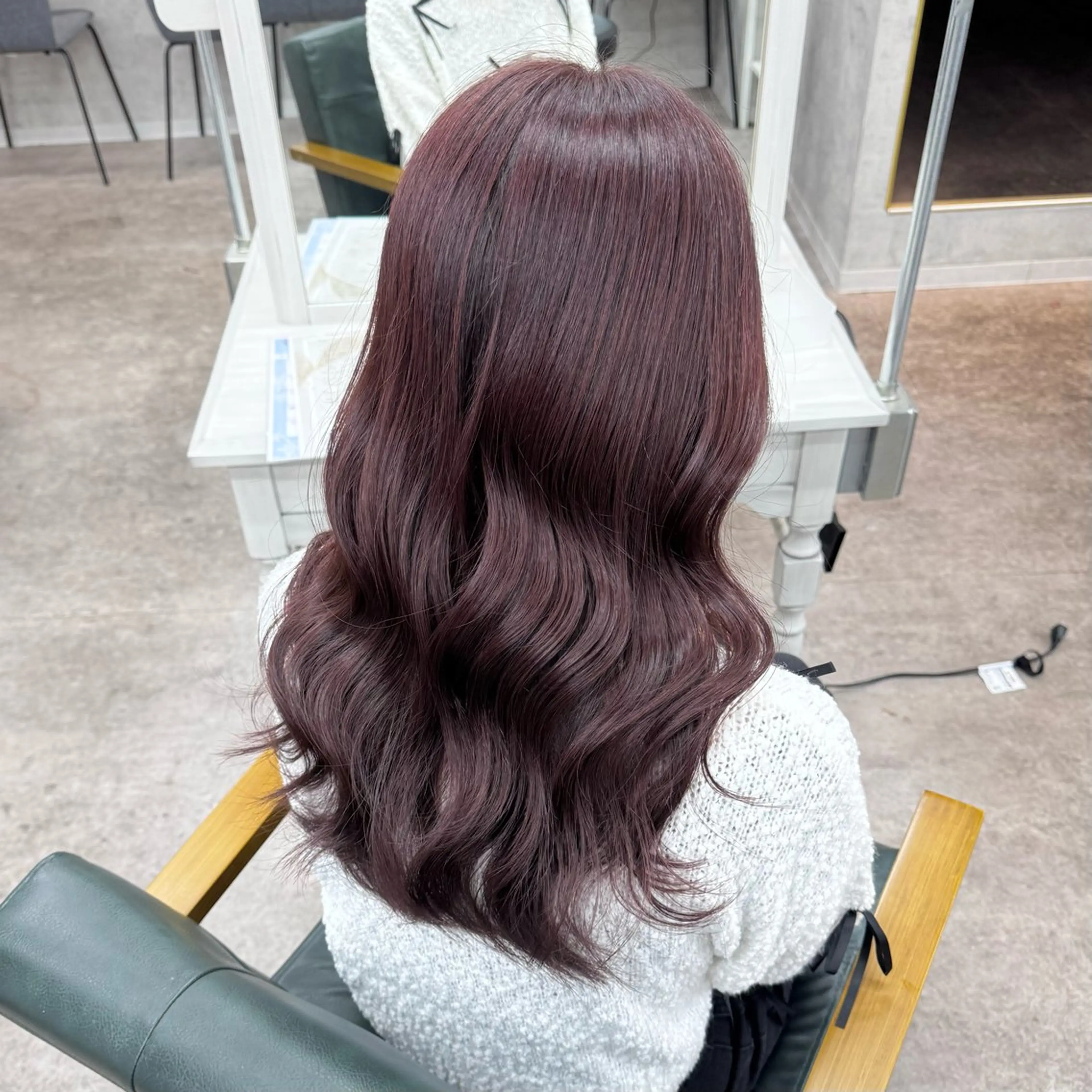 セミロング カラー ヘアカラー JUNSHIN🦋 ヘアセット／カラーのヘアスタイル