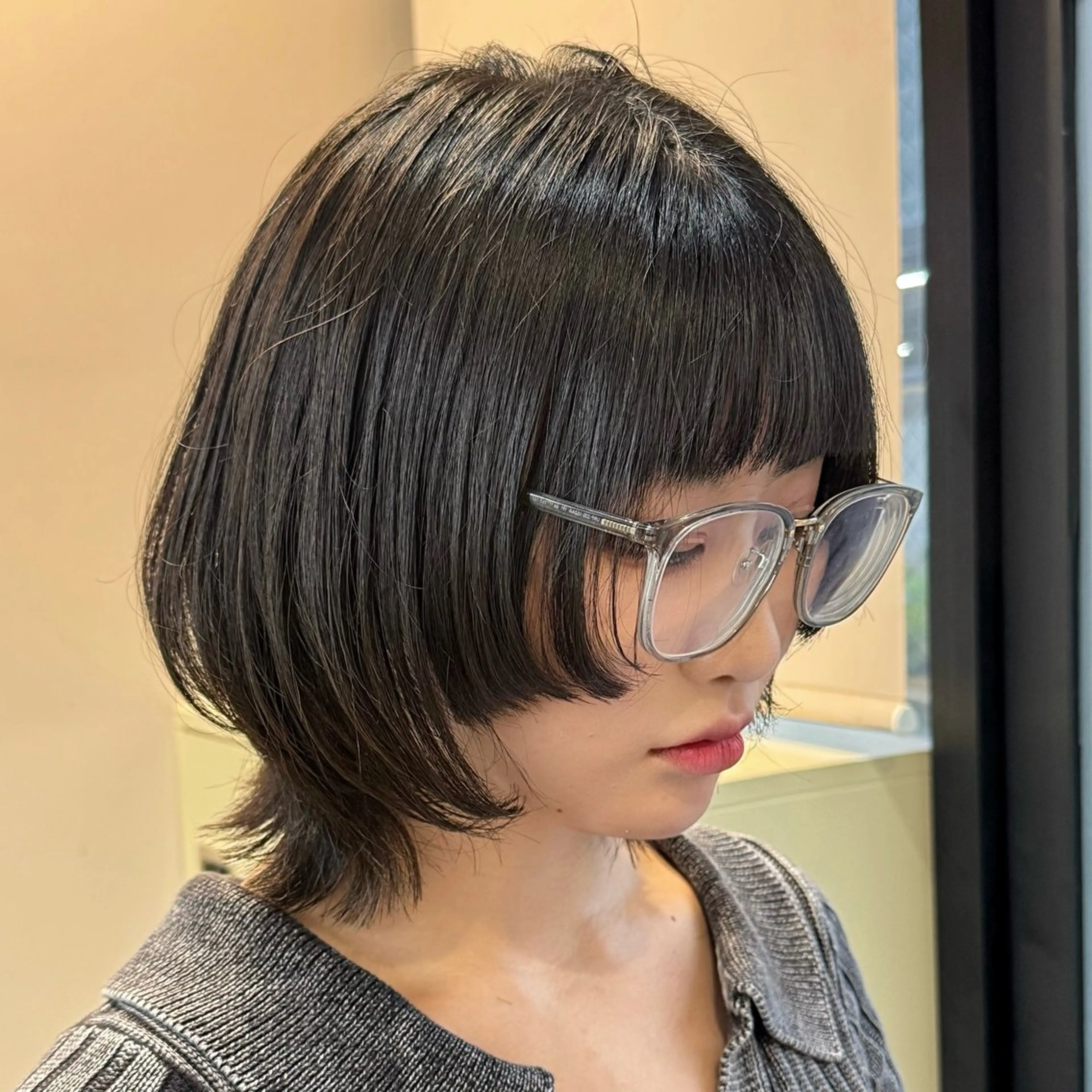 ミディアム ボブ 姫カット 韓国風ヘア 似合わせカット サイドバング truck所属・truck千葉 リョウ✂︎のヘアスタイル