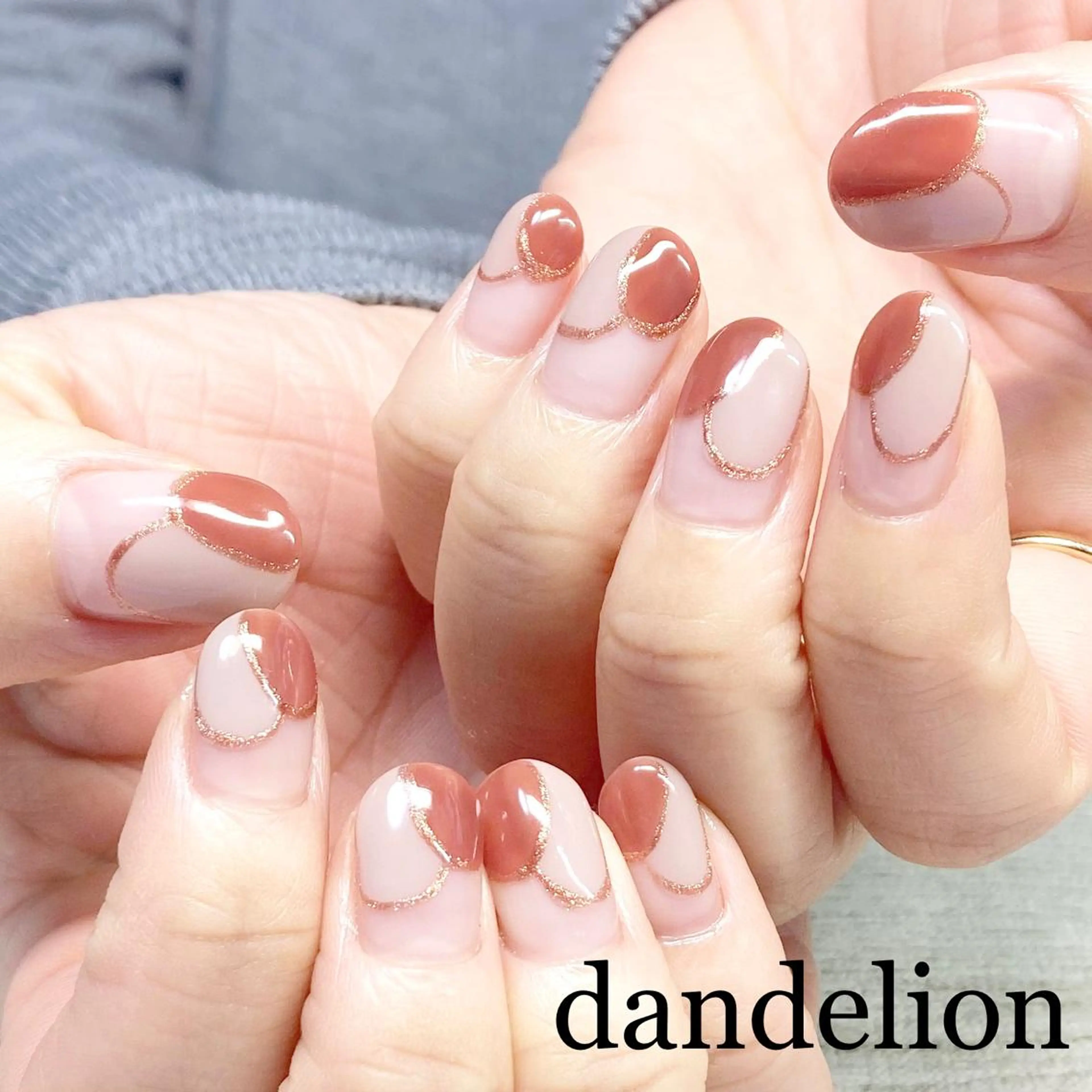 ネイル ハンドネイル ハンドケア dandelion ダンデライオンのネイルデザイン