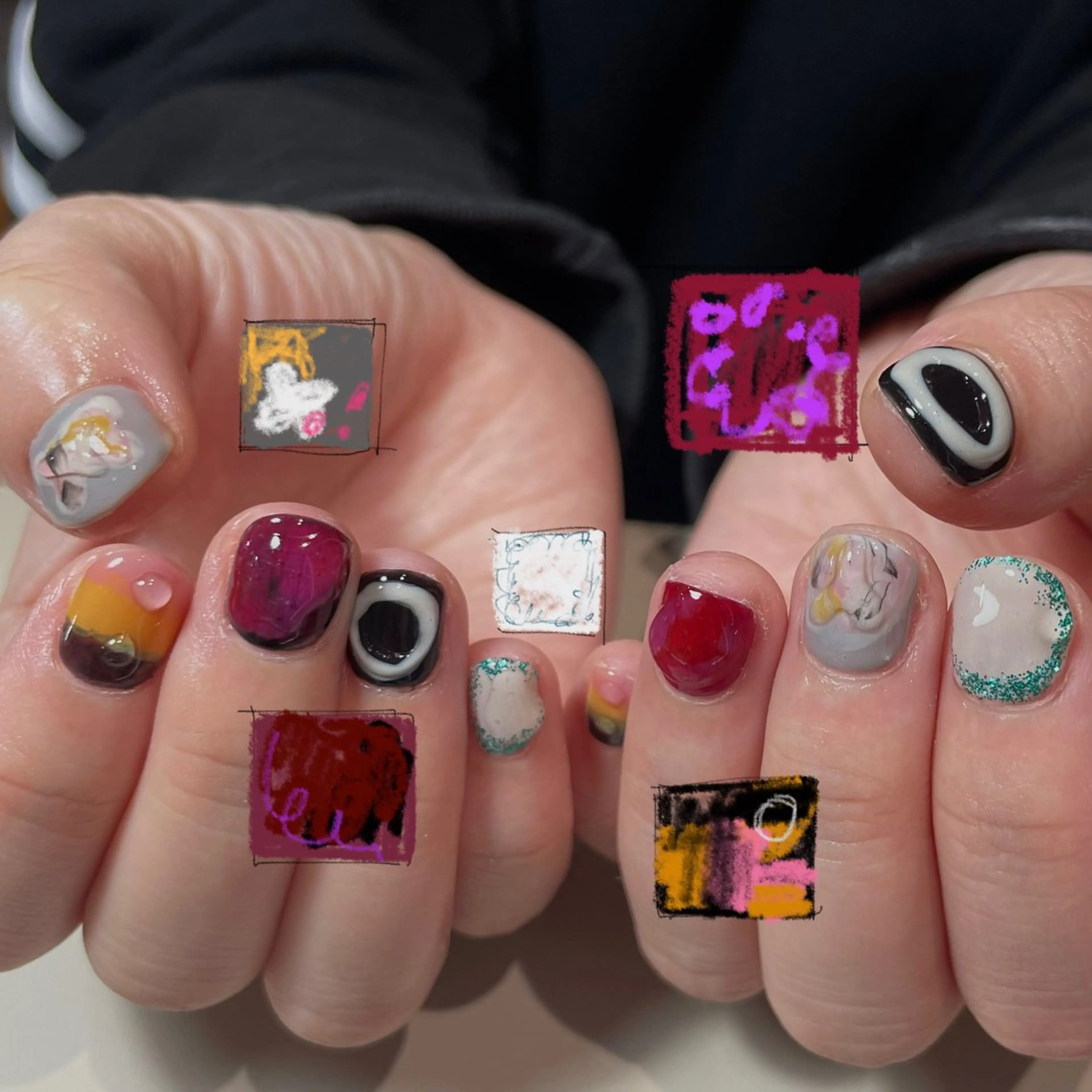 ネイル ハンドネイル Yarm As Etel.のネイルデザイン