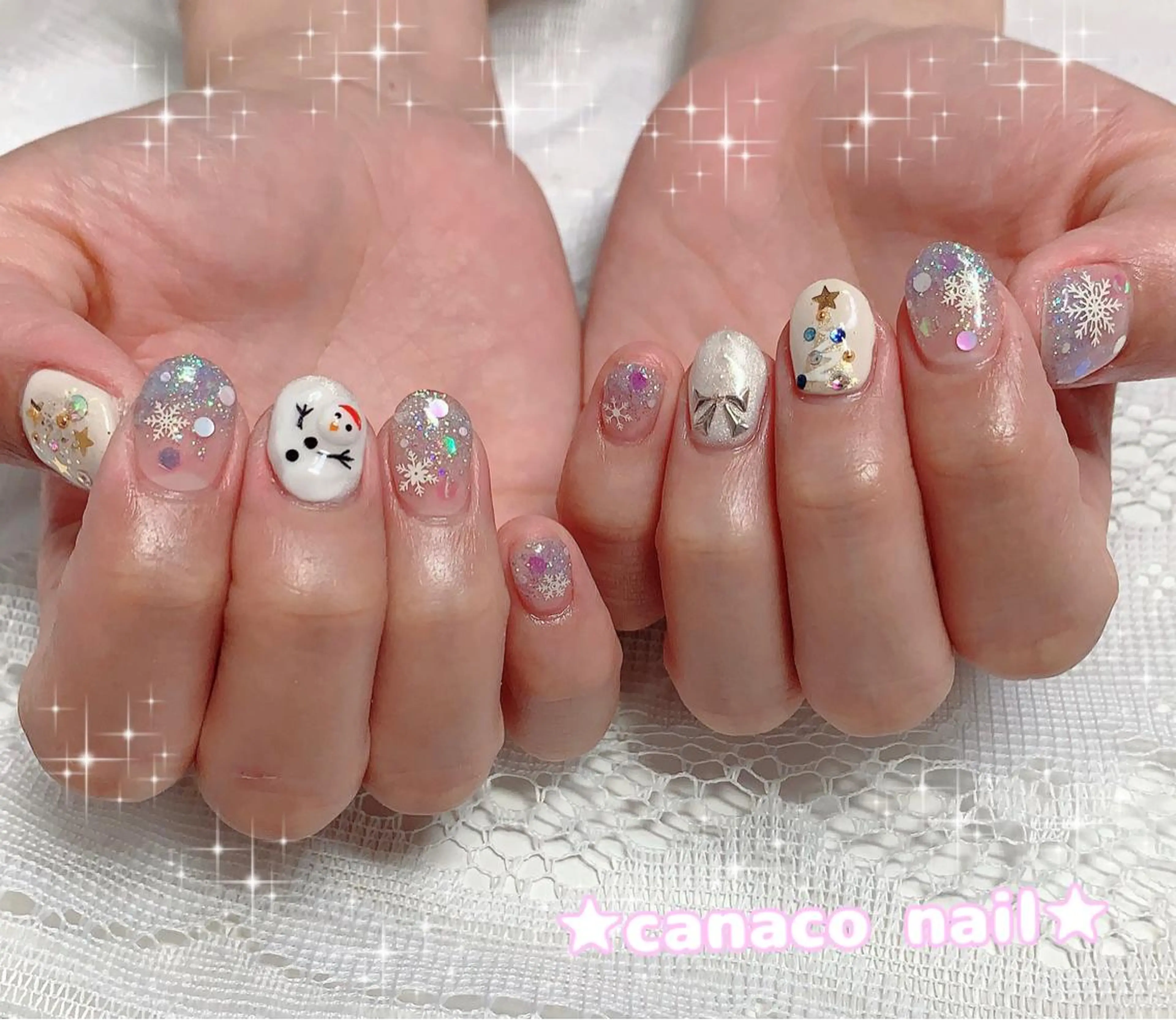 ネイル アートネイル 長さ出し ジェルネイル パラジェル スカルプネイル Felice所属・ベテランネイル cnc  nailのネイルデザイン