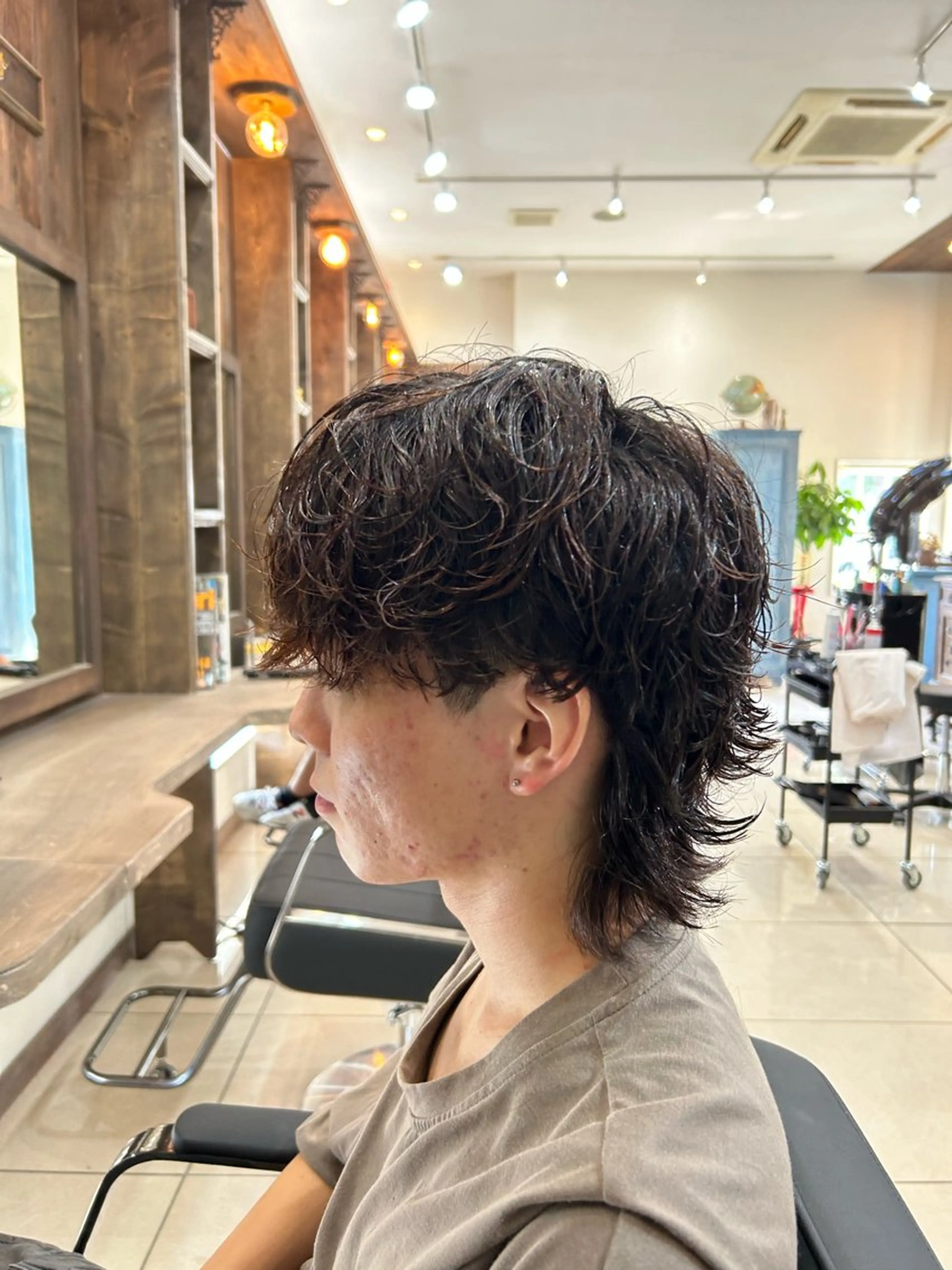 パーマ メンズ 矢島 列彩のヘアスタイル