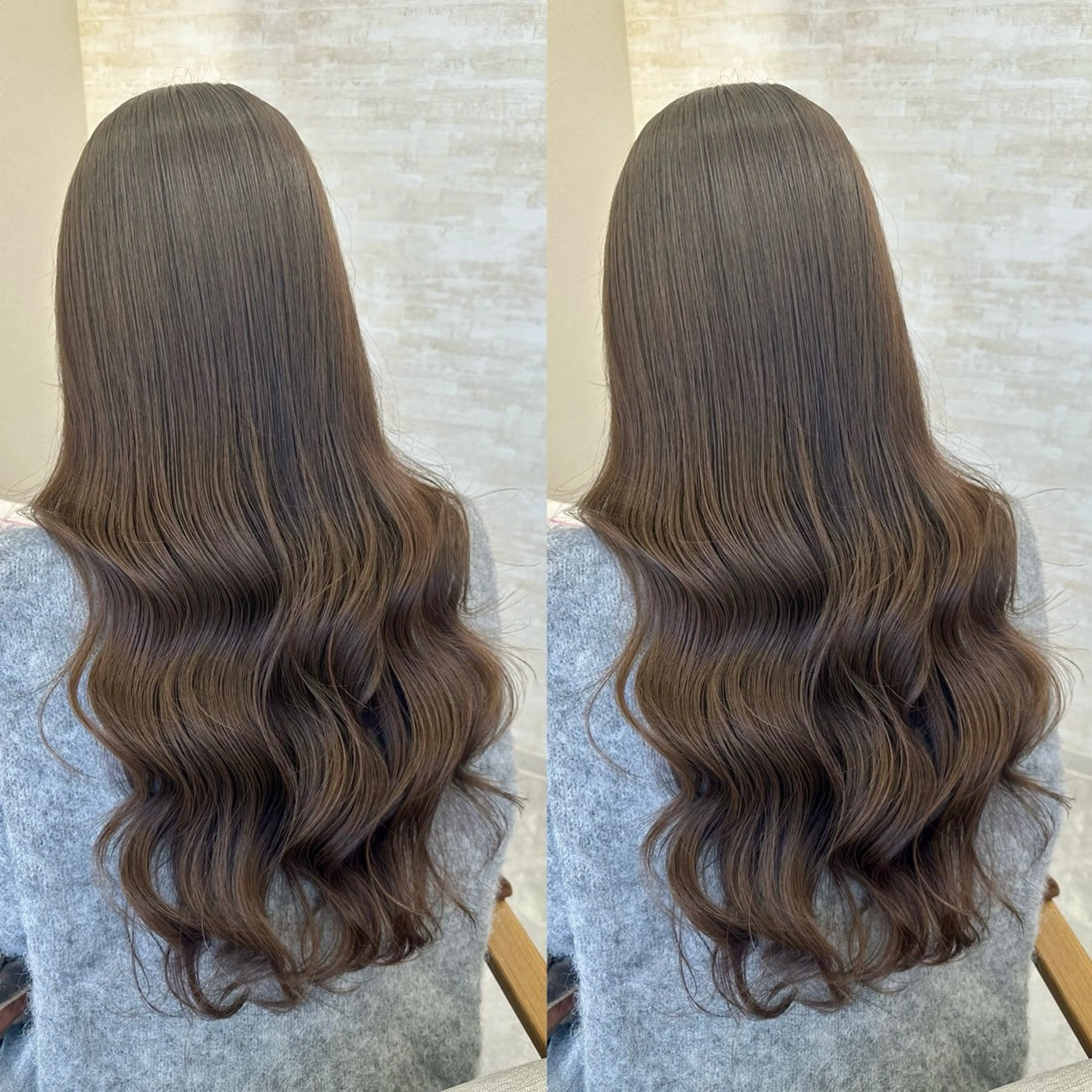 ロング カット ヘアカラー トリートメント 髪質改善&ヘアケア 永山若奈のヘアスタイル