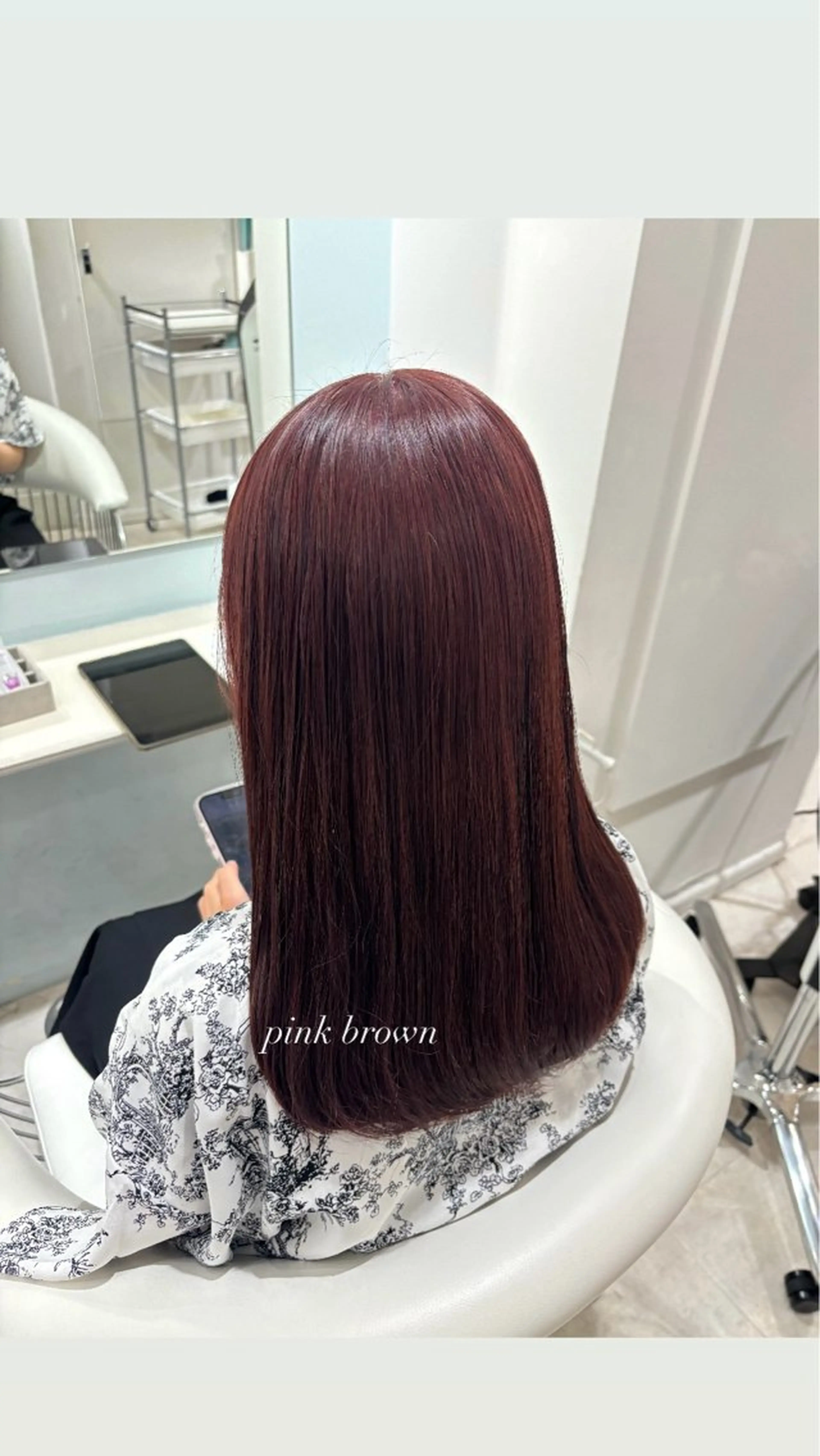 ロング ヘアカラー ParveMix 宮﨑 梨里のヘアスタイル