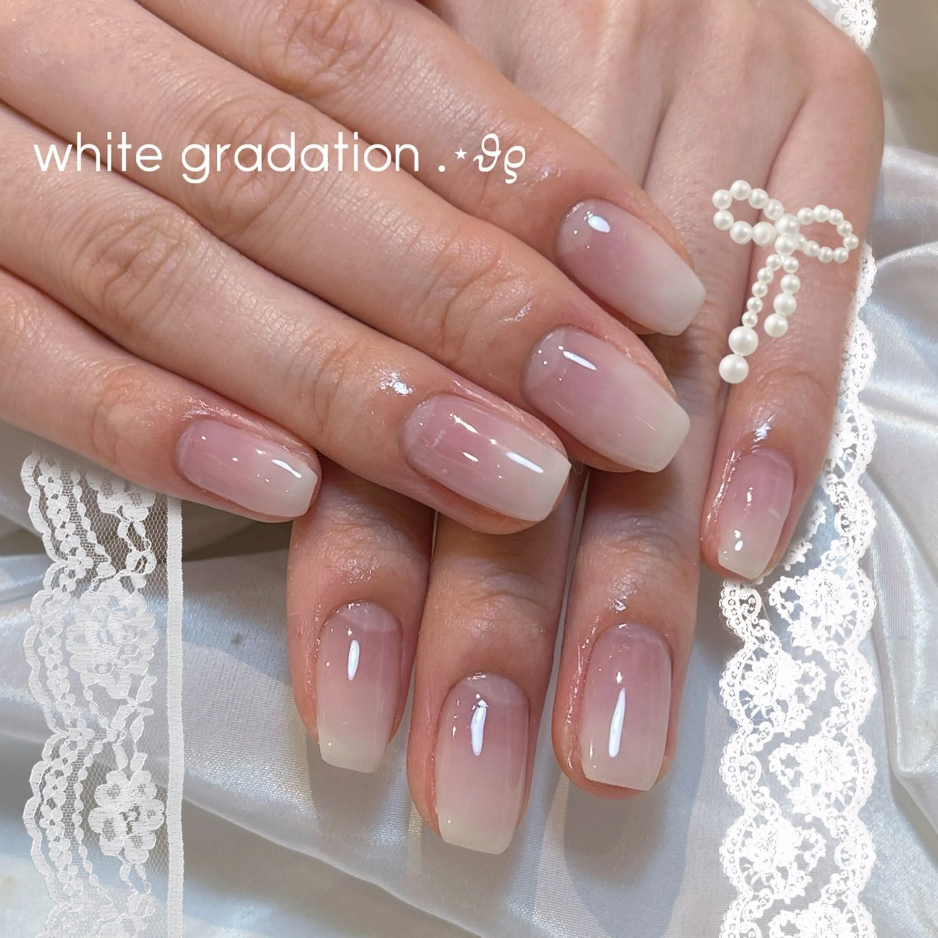 ミニモ特価🎀1日2人限定💅カラーグラデーションモデル(オフあり)シアーカラーのみの写真