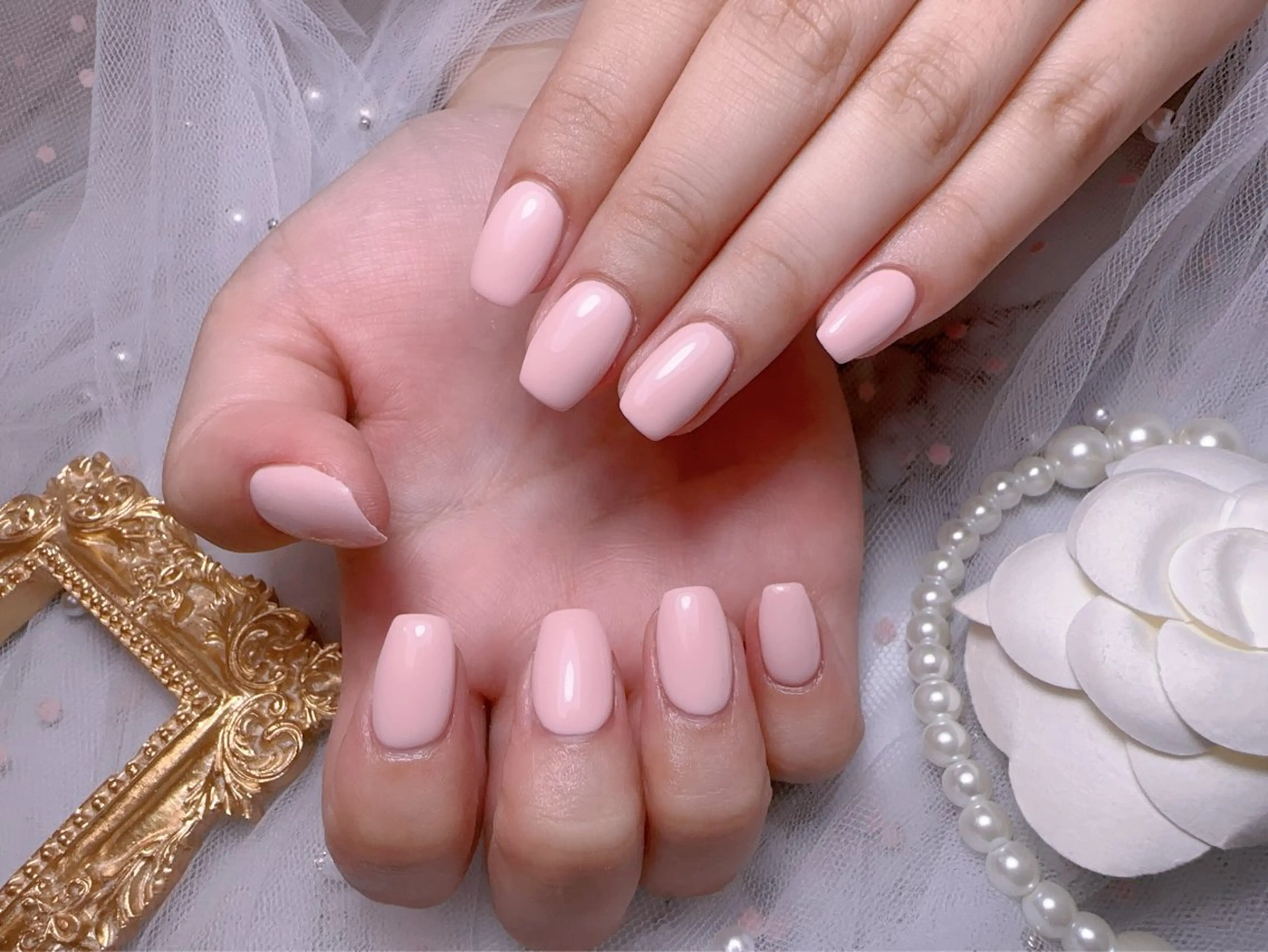 🌸 《自爪》🌸練習コース　ワンカラーorラメグラデーション【新規オフ無料】の写真