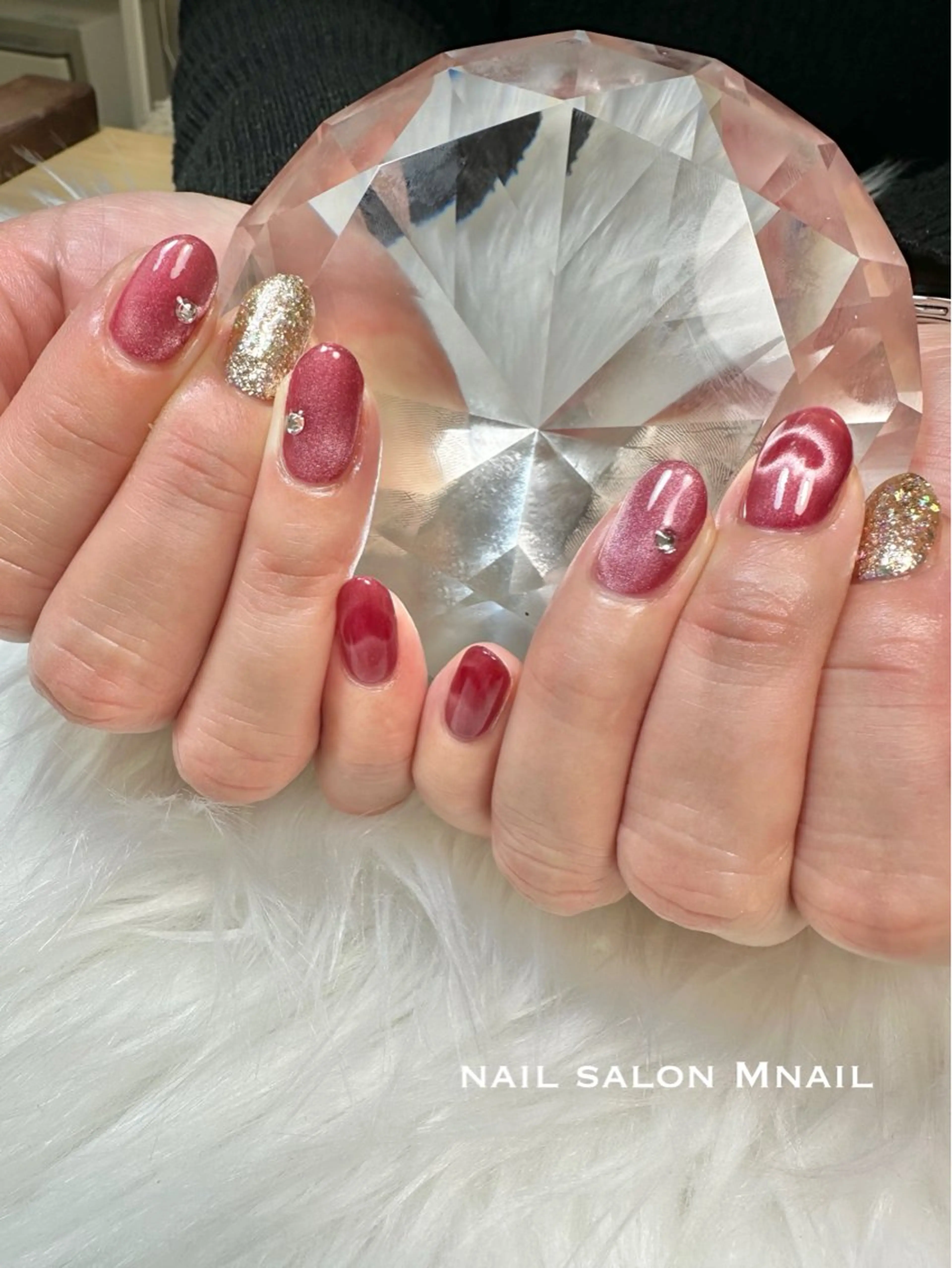 ネイル ハート ハンドネイル ハンドケア Mnail ちひろのネイルデザイン