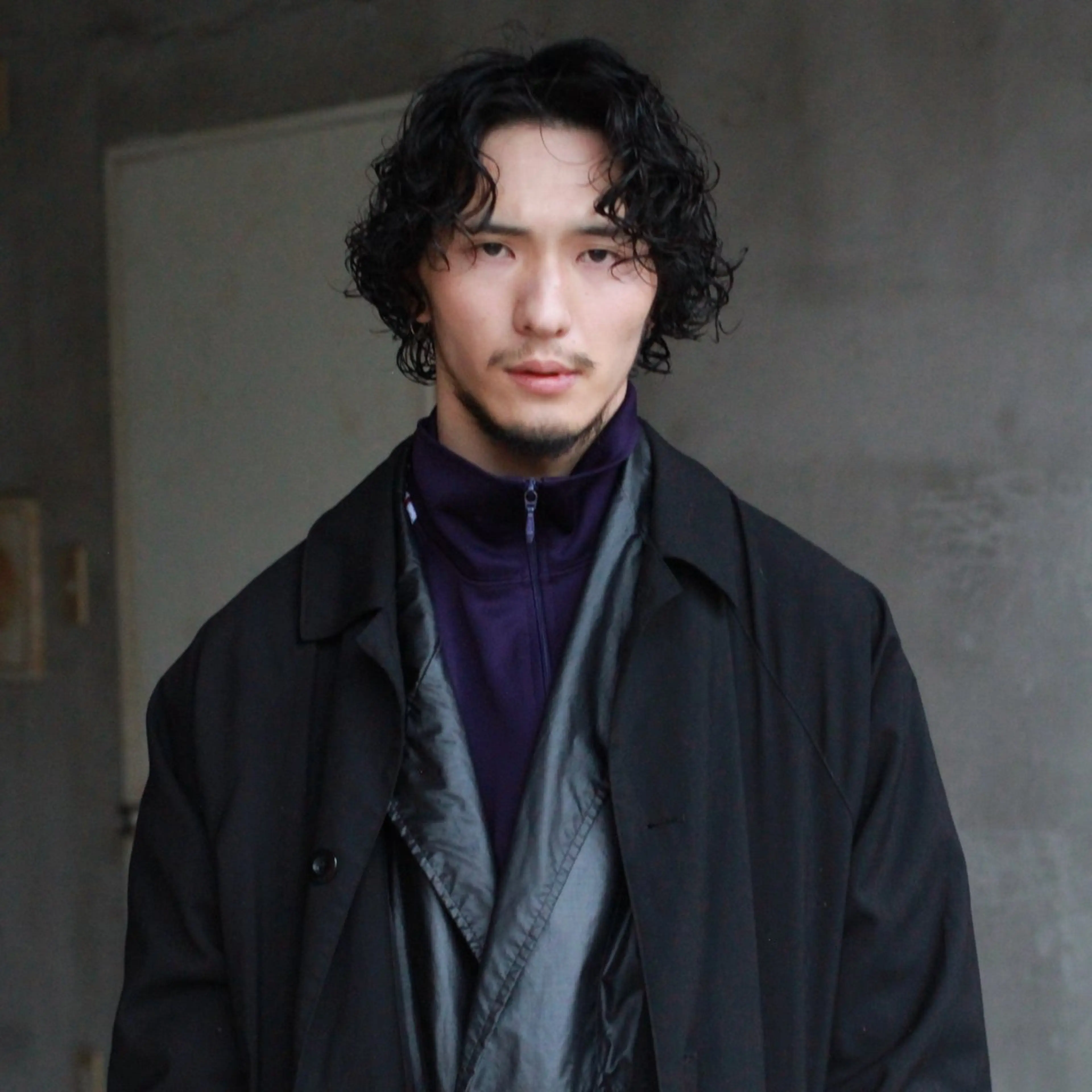 セミロング パーマ メンズ メンズパーマ セミロングパーマ men's salon NOWAY所属・noway セナのヘアスタイル