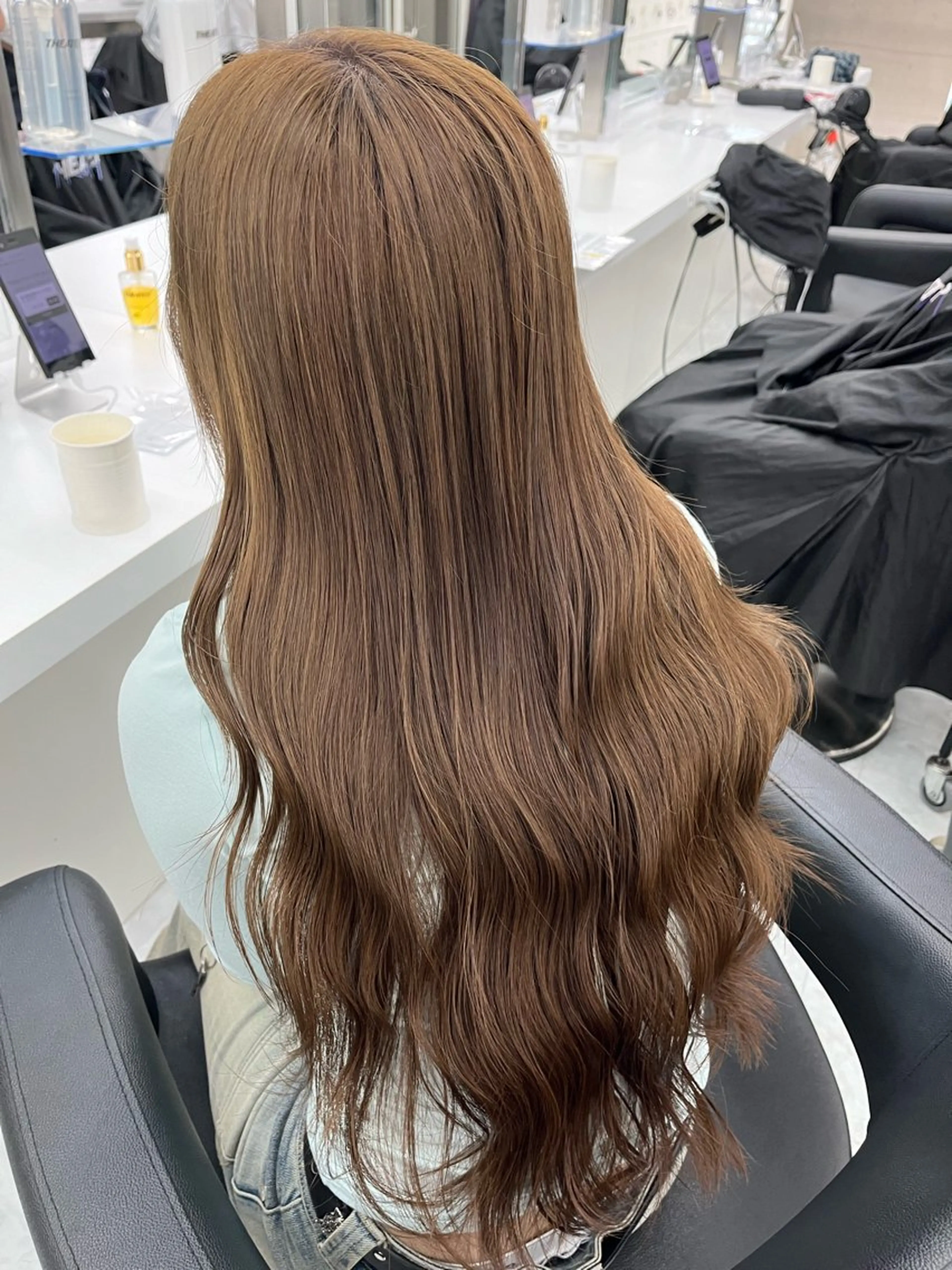 ロング カラー ヘアカラー ヘッドスパ ヘアセット ♦️韓国トレンド暖色 🫗kazuki♦️のヘアスタイル