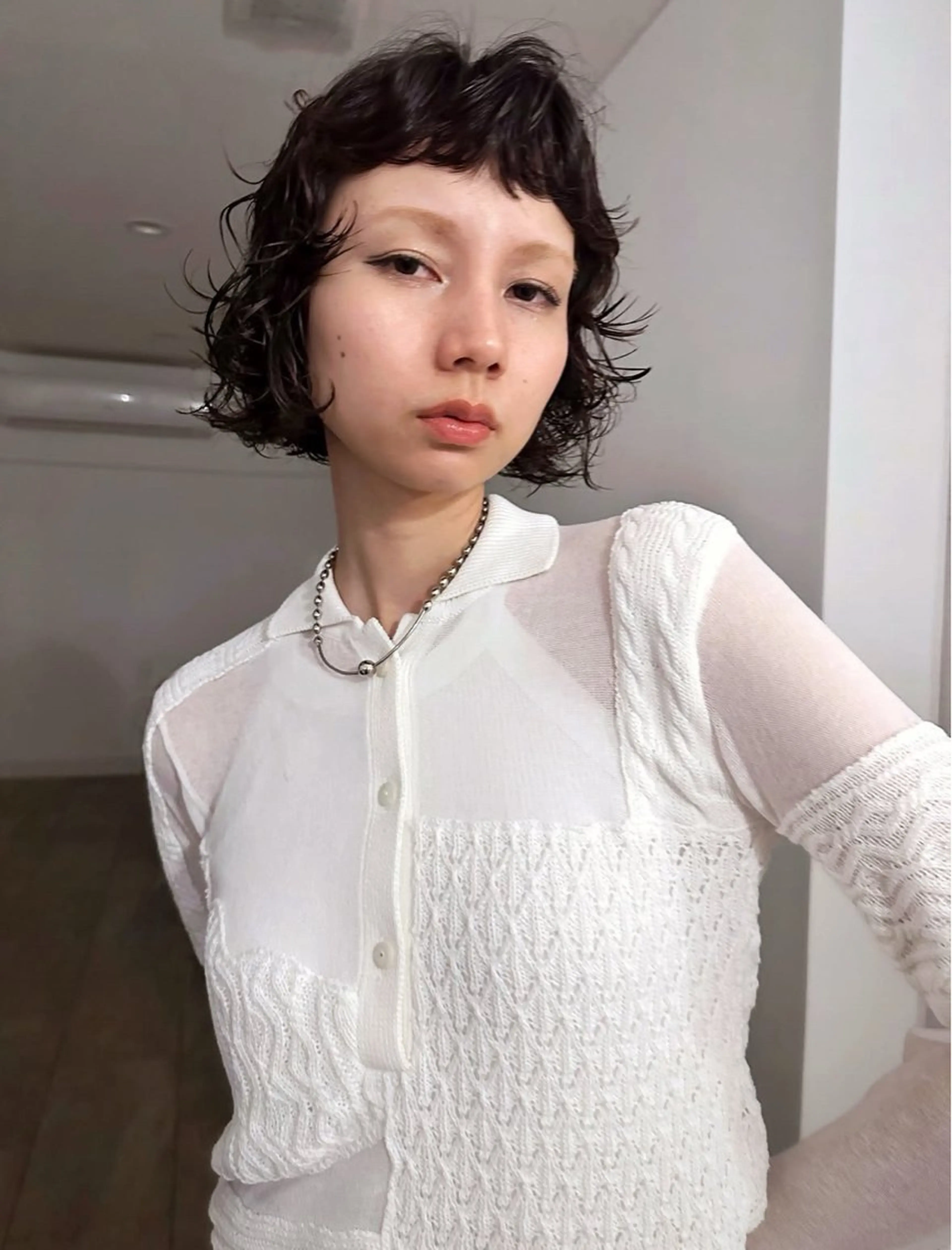 ショート パーマ ボブレイヤー ボブ レイヤーカット カット パーマ トリートメント パーマ /レイヤー 榛地渉馬 /矢場町のヘアスタイル