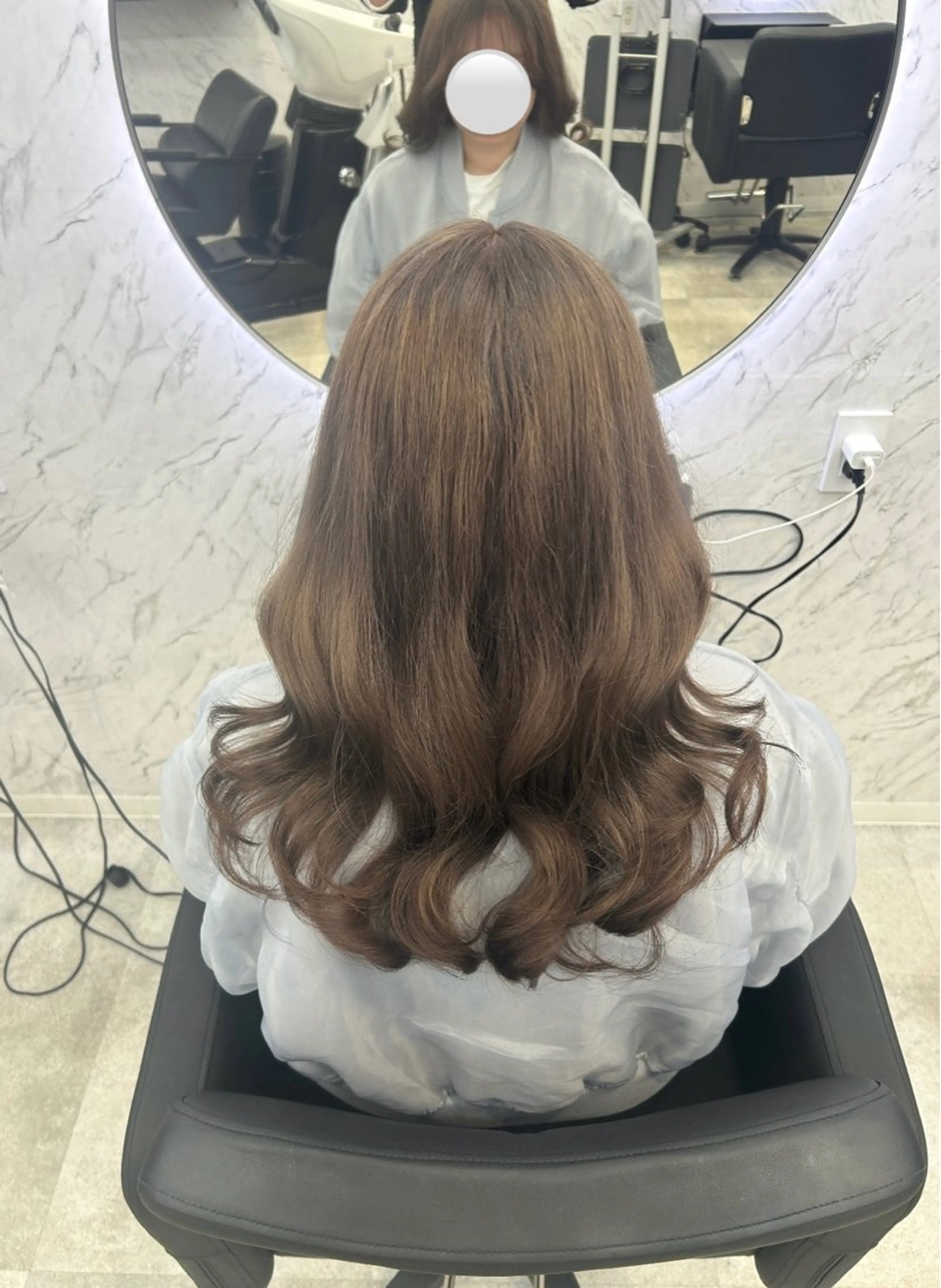 ロング カラー ベージュカラー ヘアカラー トリートメント 韓国艶カラー 🇰🇷💎MIUのヘアスタイル