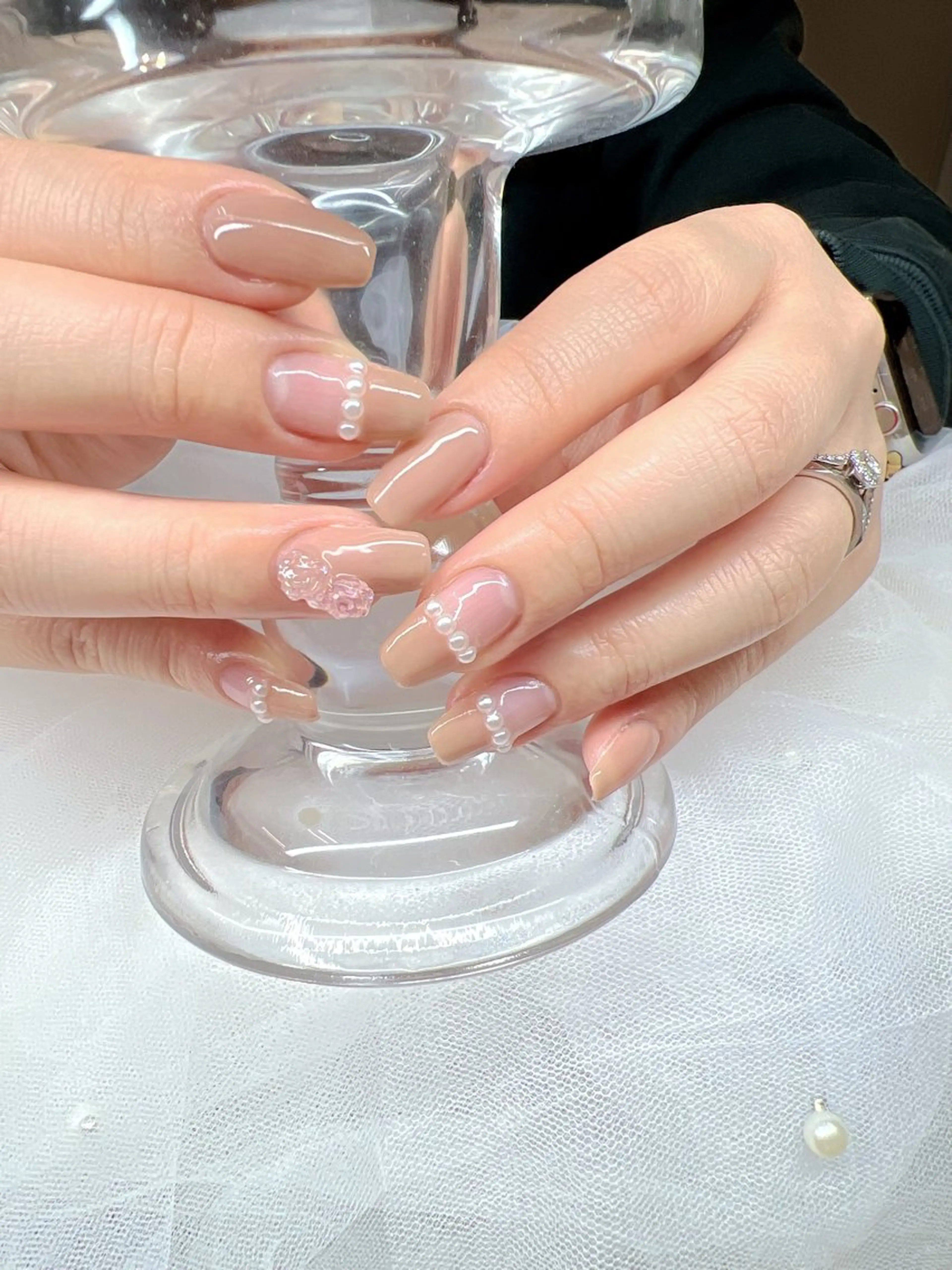 ネイル アートネイル ジェルネイル キラキラネイル マグネットネイル 持ち込み ハンドネイル Majesticrose_nail所属・nail l_yukiのネイルデザイン