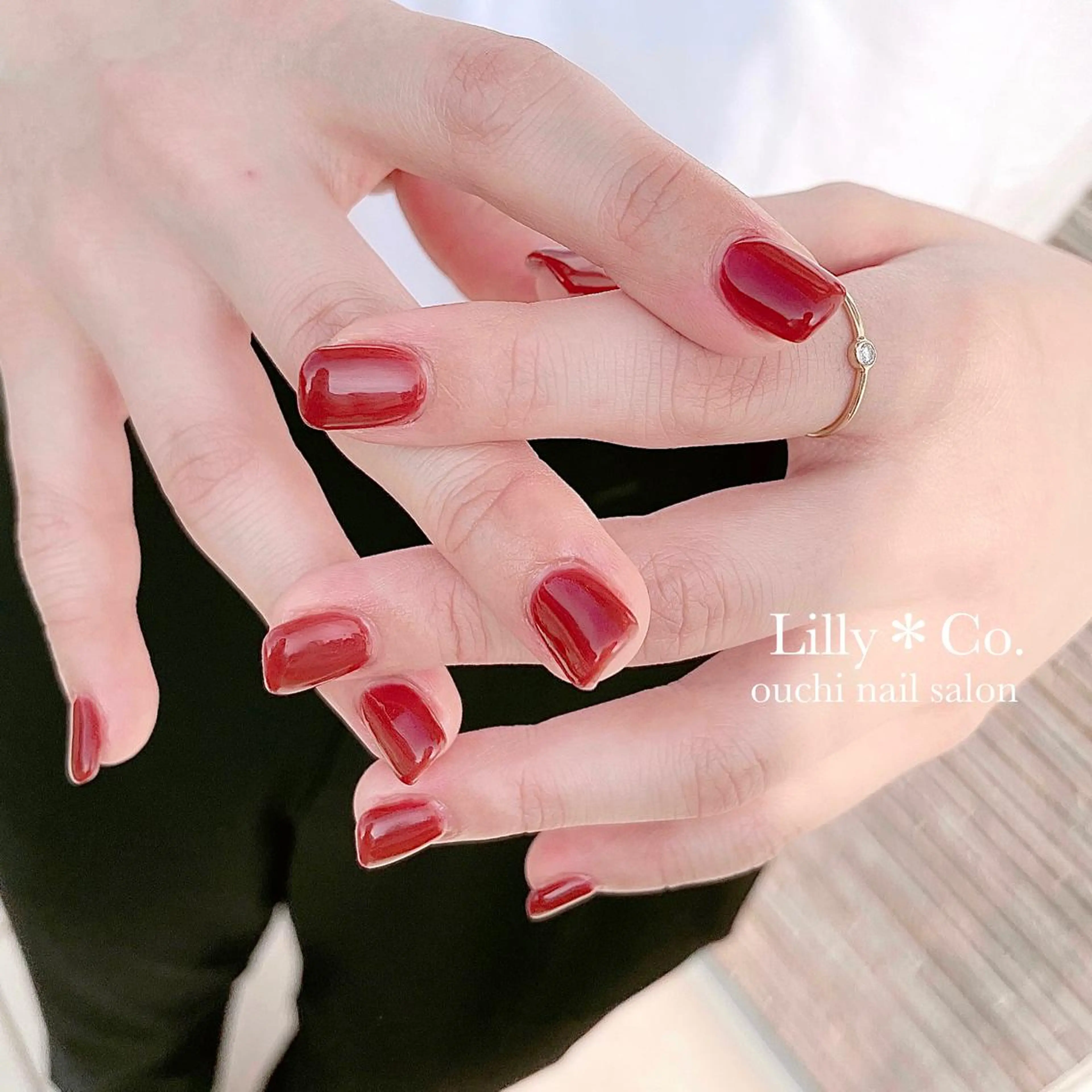 ネイル ボルドー ハンドネイル ハンドケア Lilly Co.のネイルデザイン