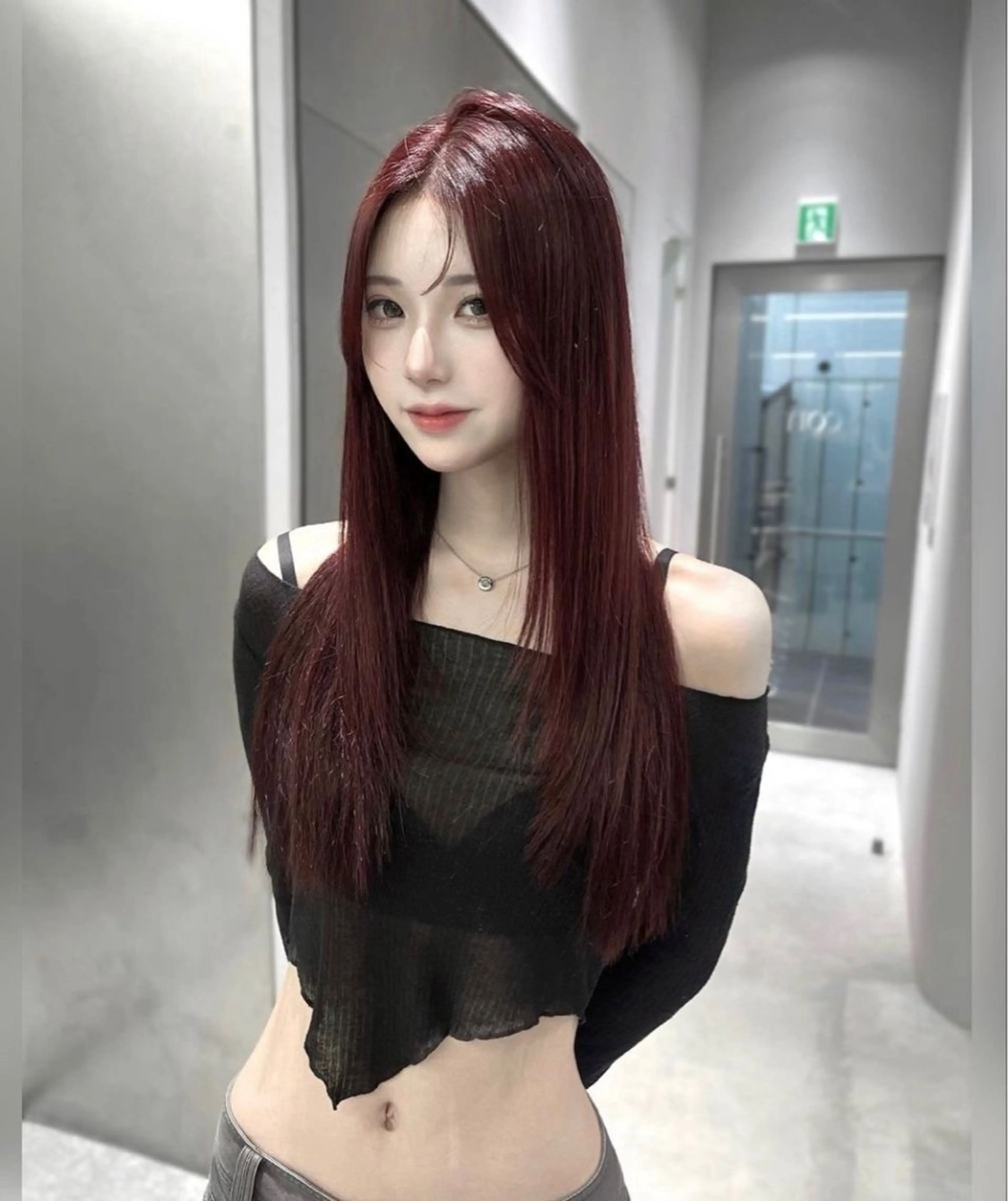 カラー カット ヘアカラー トリートメント ヘアセット NANA🥀韓国ヘア /レイヤー/暖色🥀のヘアスタイル