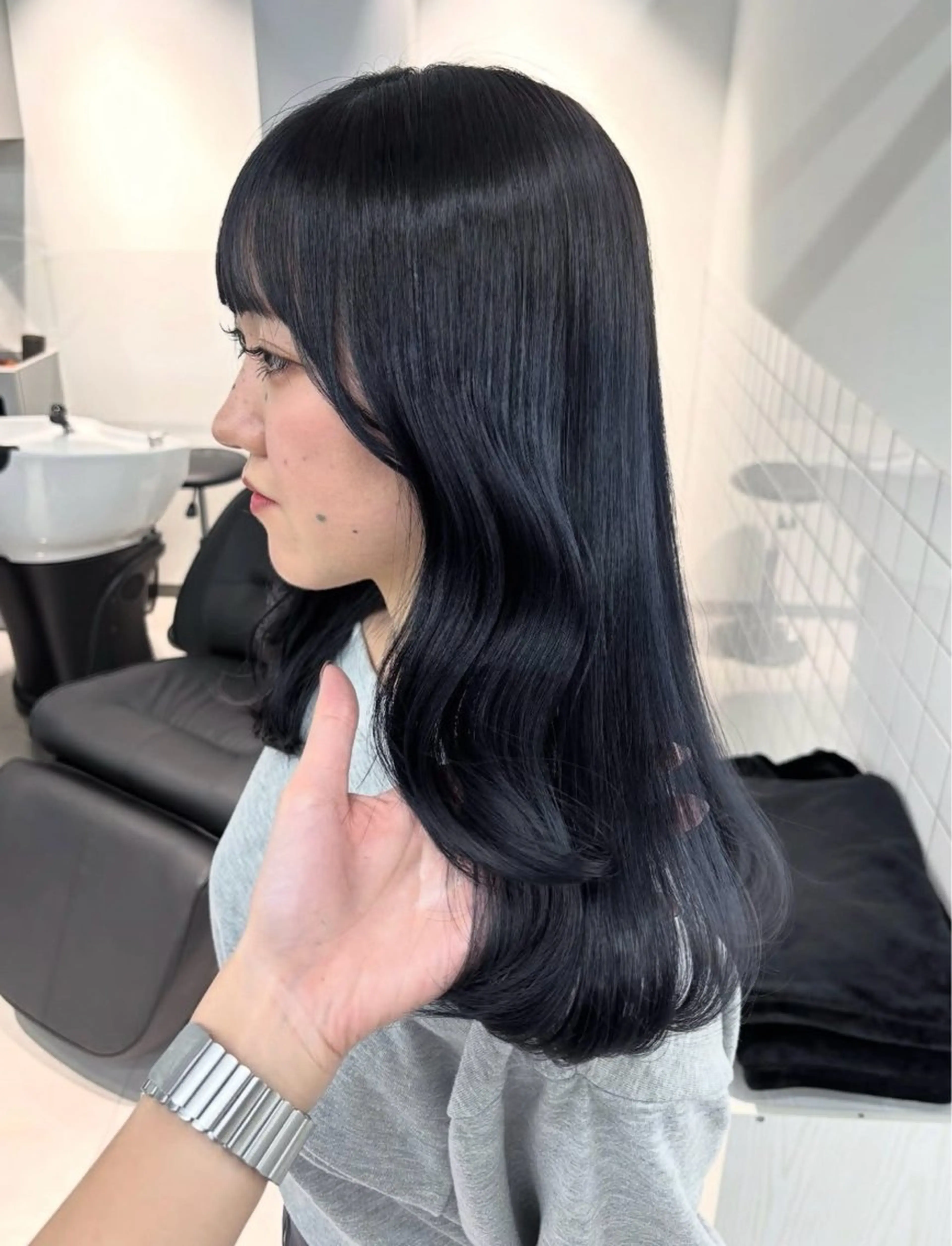 ミディアム ヘアカラー トリートメント 𝗺𝗶𝗸𝘂♡ 似合わせ🎀のヘアスタイル